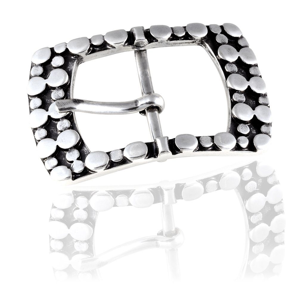 Gürtelschnalle 40mm Zamak Silber - Buckle County - 303407520020