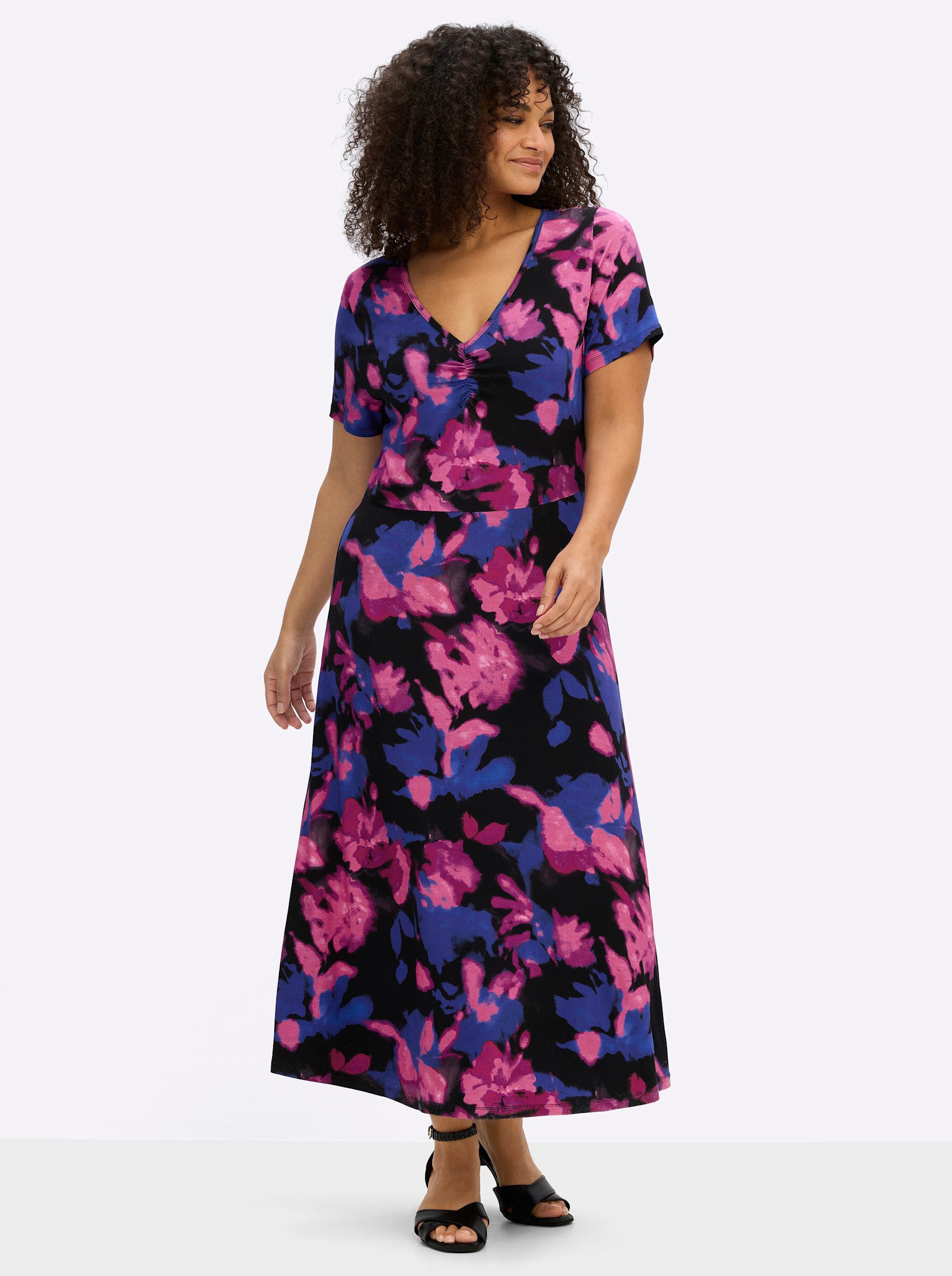 sheego by Joe Browns Jerseykleid Jersey-Kleid Kurzarm