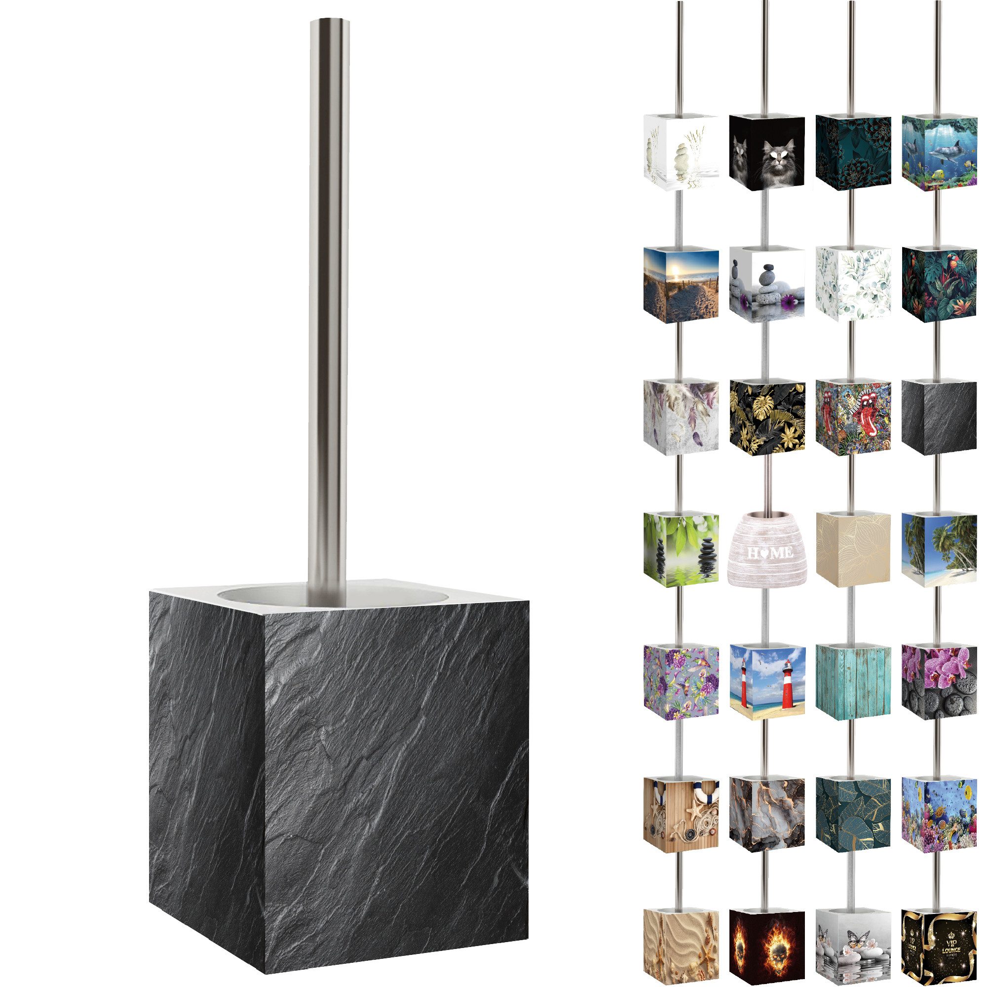 Sanilo WC-Reinigungsbürste mit Motiv, viele schöne WC Bürsten zur Auswahl, Klobürste mit auswechselbarem Bürstenkopf, modern & stylish