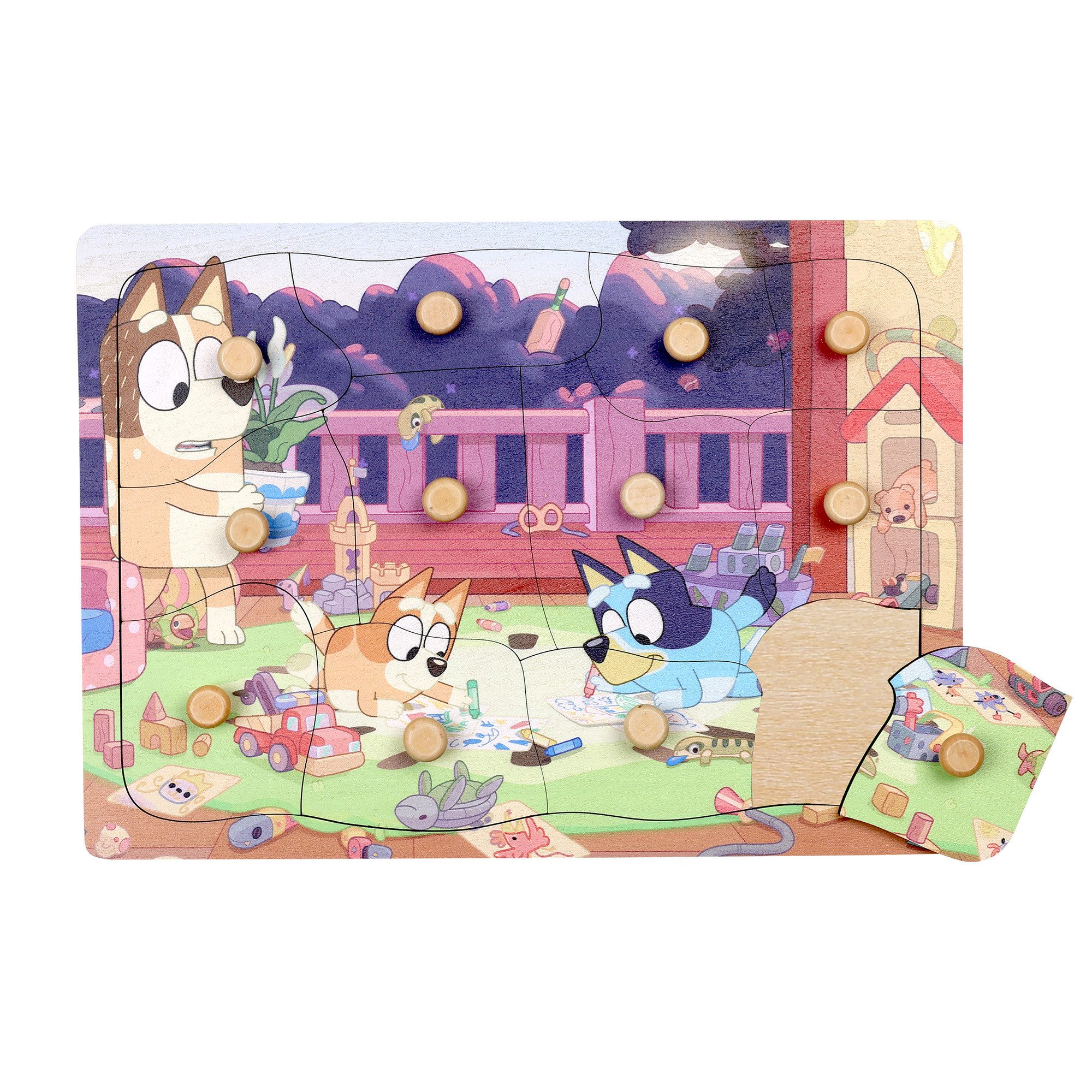 Steckpuzzle Bluey und Bingo