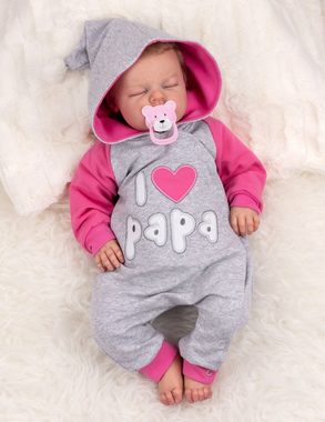 Baby Sweets Overall Strampler, Overall I love Papa (1-tlg)