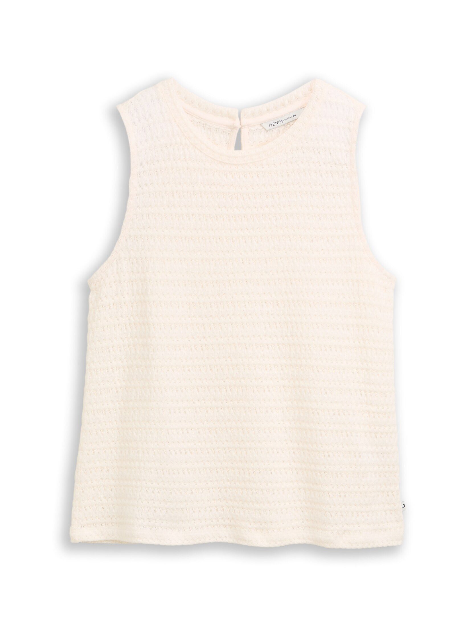 TOM TAILOR Denim Trägertop T-Shirt Loose Fit Stricktop aus Baumwolle