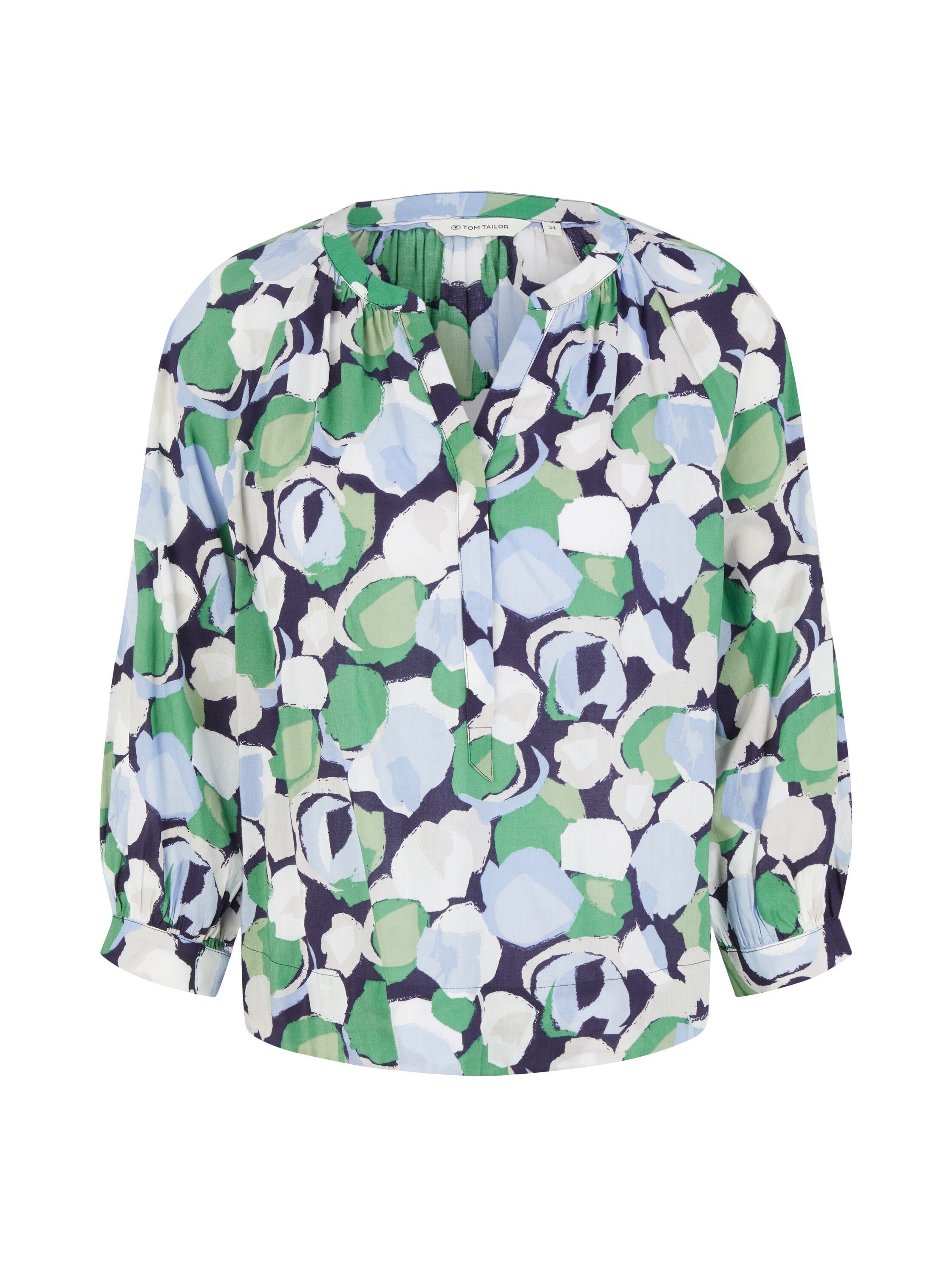 Klassische Bluse Gemusterte Bluse