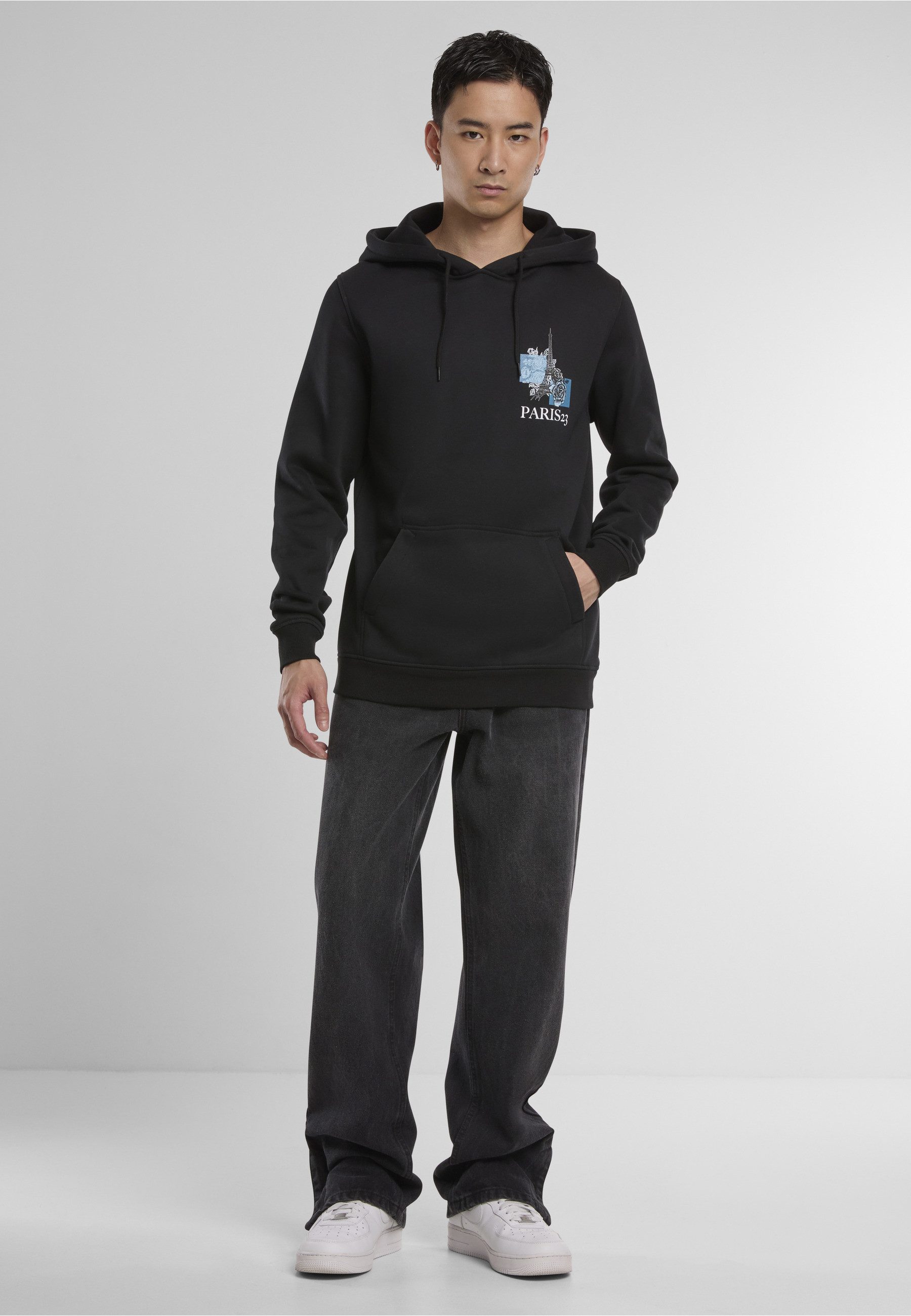 MisterTee Rundhalspullover MisterTee Herren Paris Hoody (1-tlg)