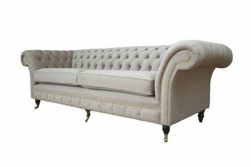 JVmoebel Chesterfield-Sofa, Sofa 4 Sitzer Chesterfield Klassisch Design Wohnzimmer Sofas