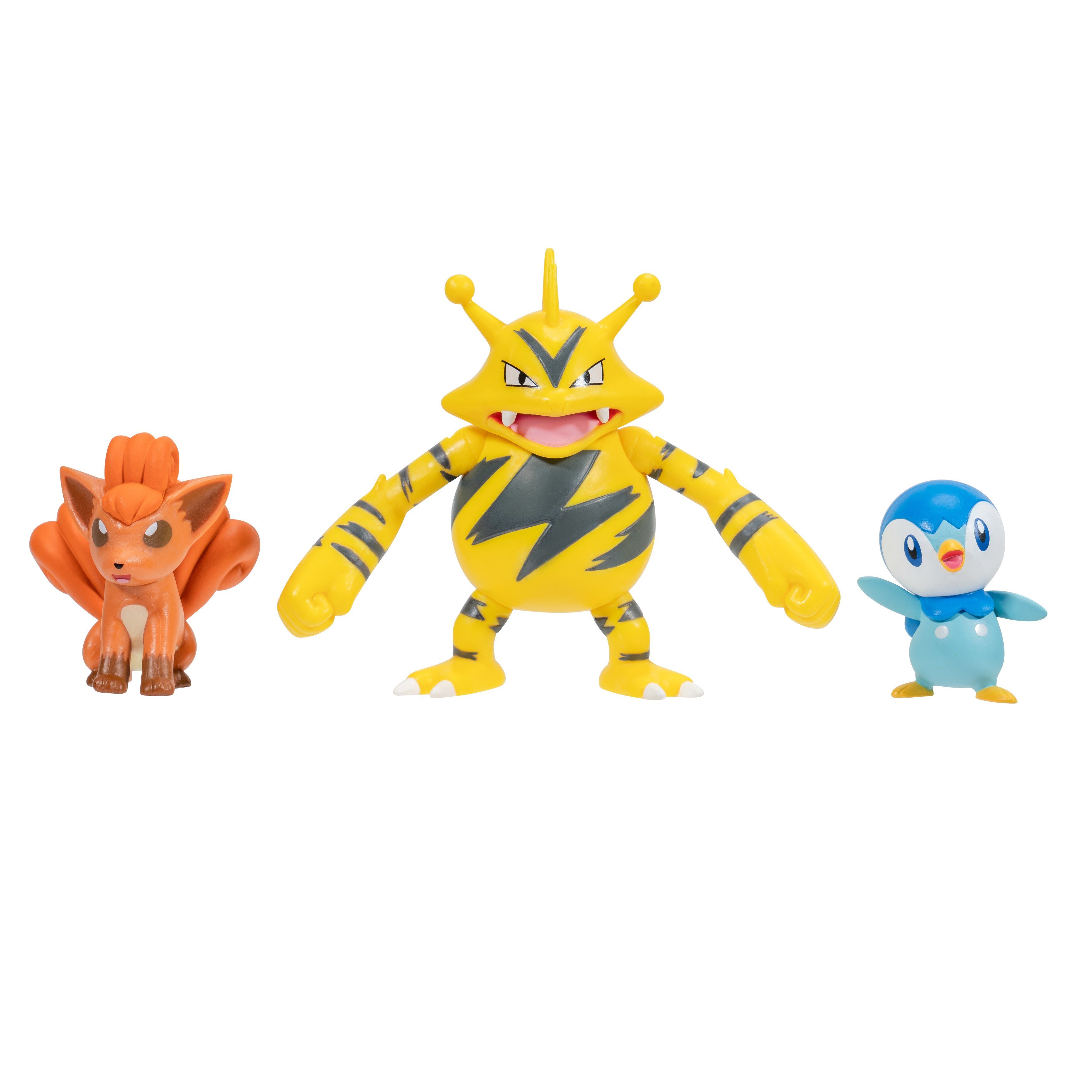 Jazwares Merchandise-Figur - Plinfa, Vulpix Elektek, - Figur (Set, Pokémon & Pack 3er Battle 3-tlg)