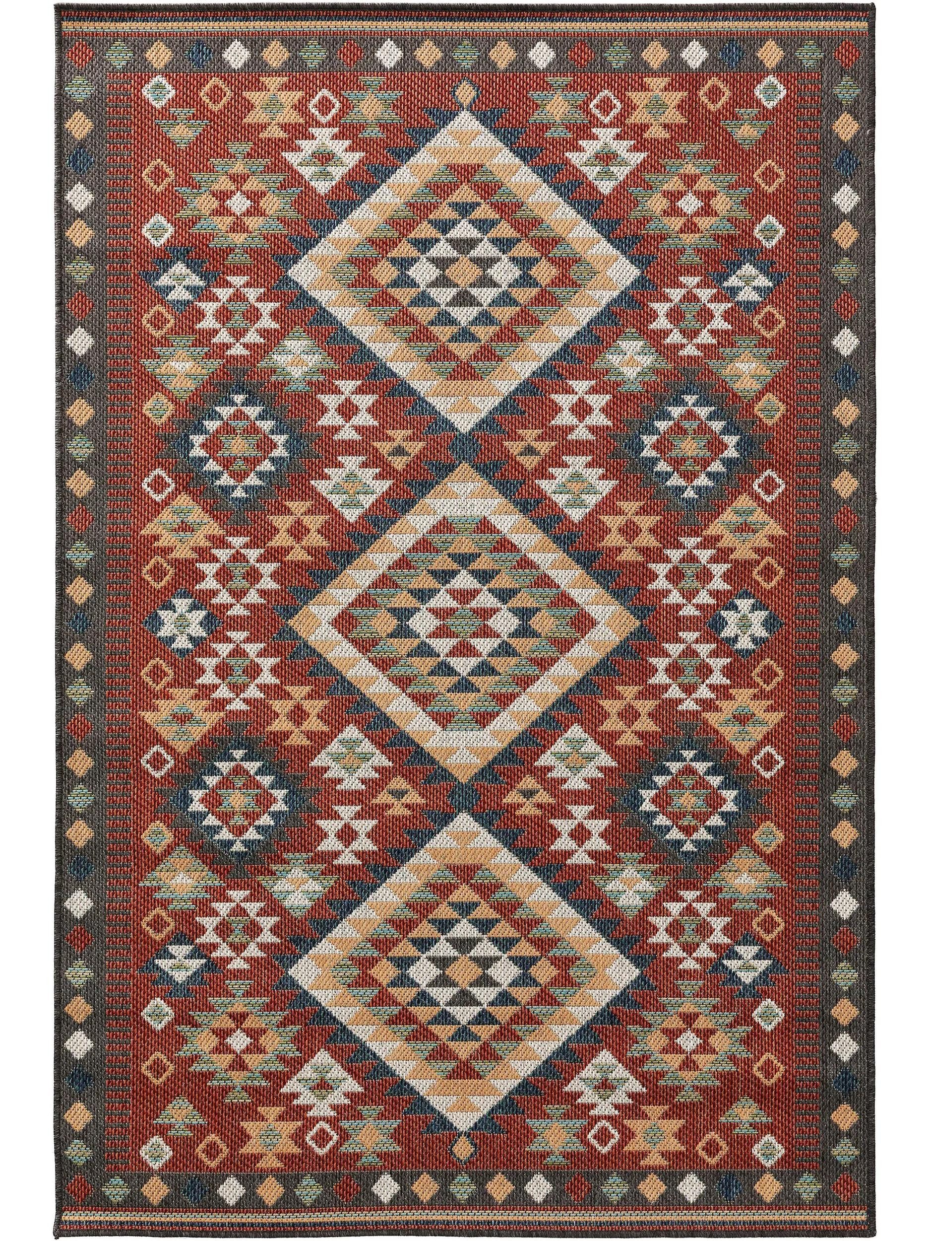 benuta Outdoorteppich Mirena, rechteckig, Höhe: 5 mm, Kunstfaser, Berber, Ethno-Style, Wohnzimmer