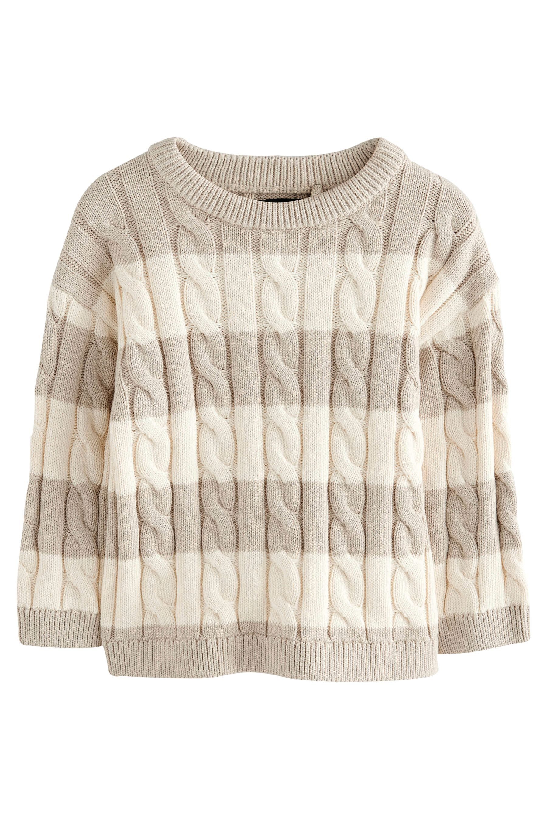 Next Rundhalspullover Rundhals-Pullover mit Zopfstrickmuster + günstig online kaufen
