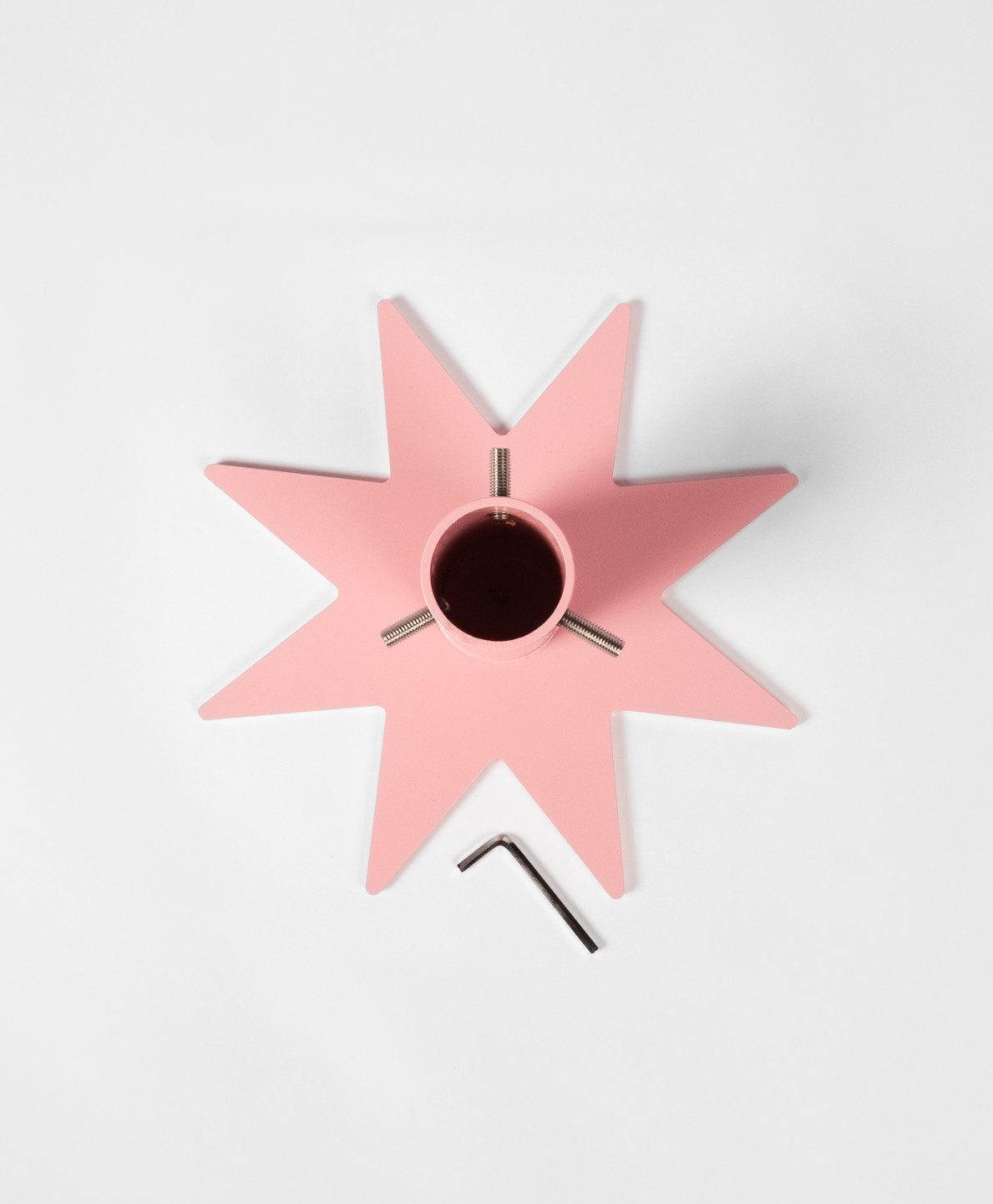 KAWENTSMANN Christbaumständer KAWENTSSTÄNDER Stern, Aus pulverbeschichtetem Metall, Made in Germany, Wasserfest, RAL Farbe