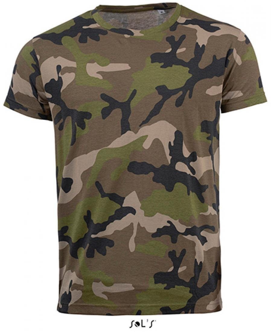 SOLS Rundhalsshirt Mens Camo / Tarn Herren T-Shirt