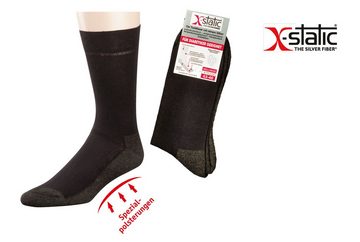 FussFreunde Komfortsocken 2 Paar X-Static-Silbersocken GERUCHS-KILLER-Funktion Antiloch-Garantie