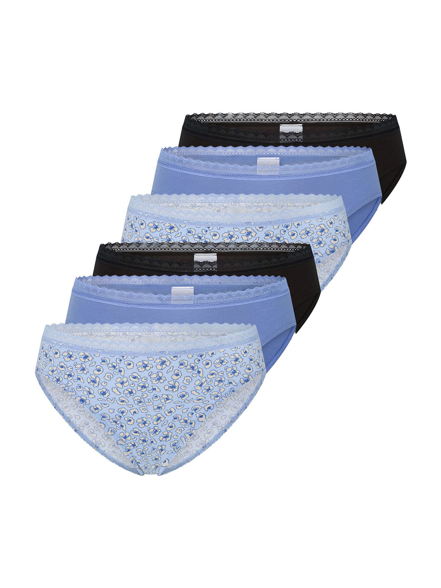 Schiesser Rioslip Modern (6-St) Rio Slip, Mittelhoher Slip, Rioslip