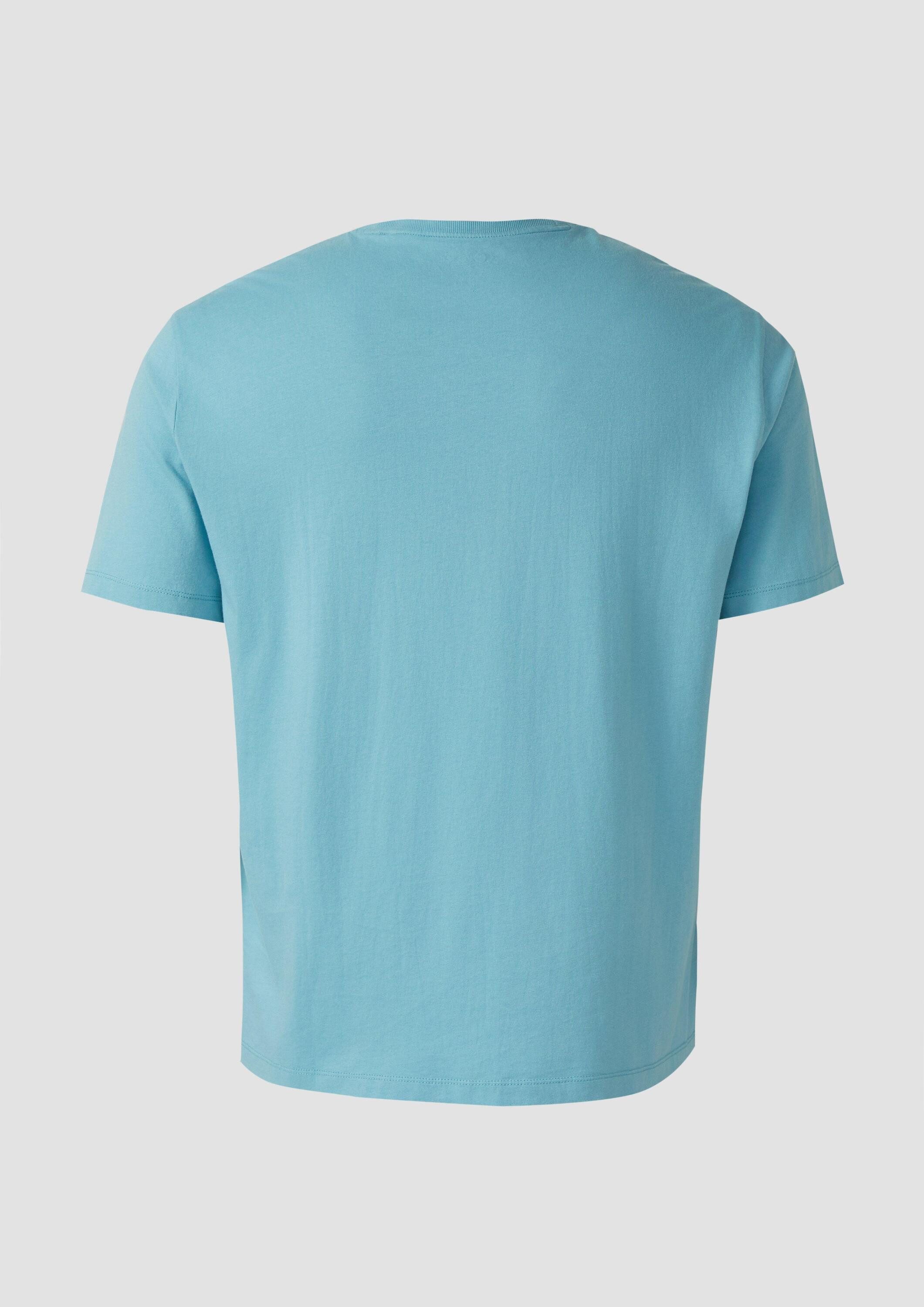 s.Oliver Kurzarmshirt T-Shirt T-Shirt mit Crew Neck und Logoprint
