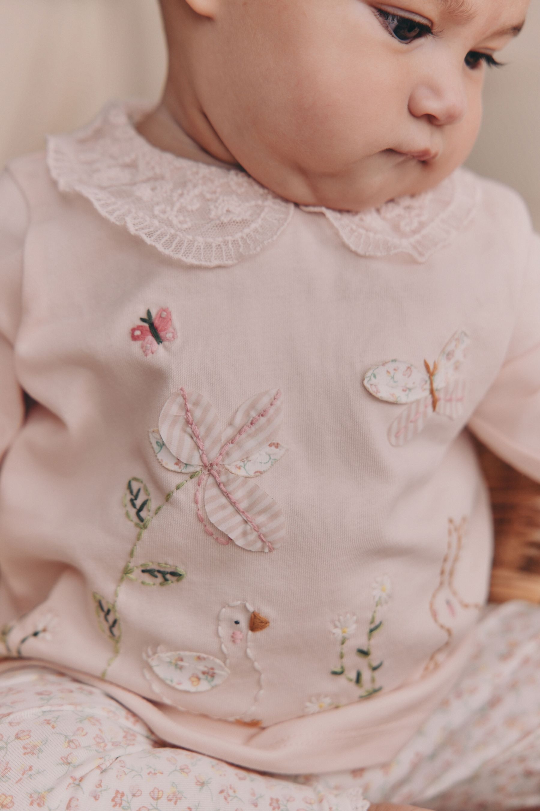 Next Langarmshirt & Leggings Baby Langarm-Oberteil und Leggings im 2er-Set (2-tlg)