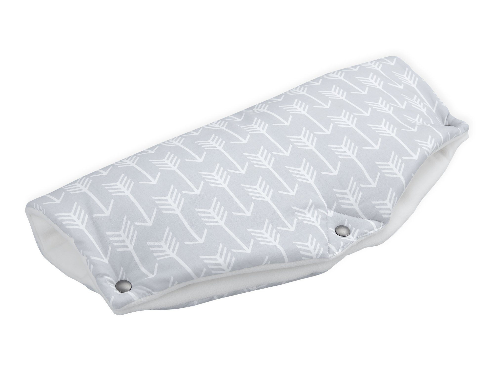 Fleece weiße Grau, KraftKids Innenseite Pfeile dickem Kinderwagen-Handwärmer auf aus