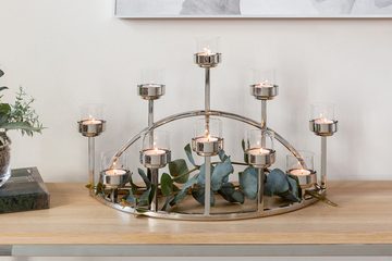 Fink Kerzenleuchter DOMIAN (1 St), Teelichthalter, 10-flammig, vernickelt