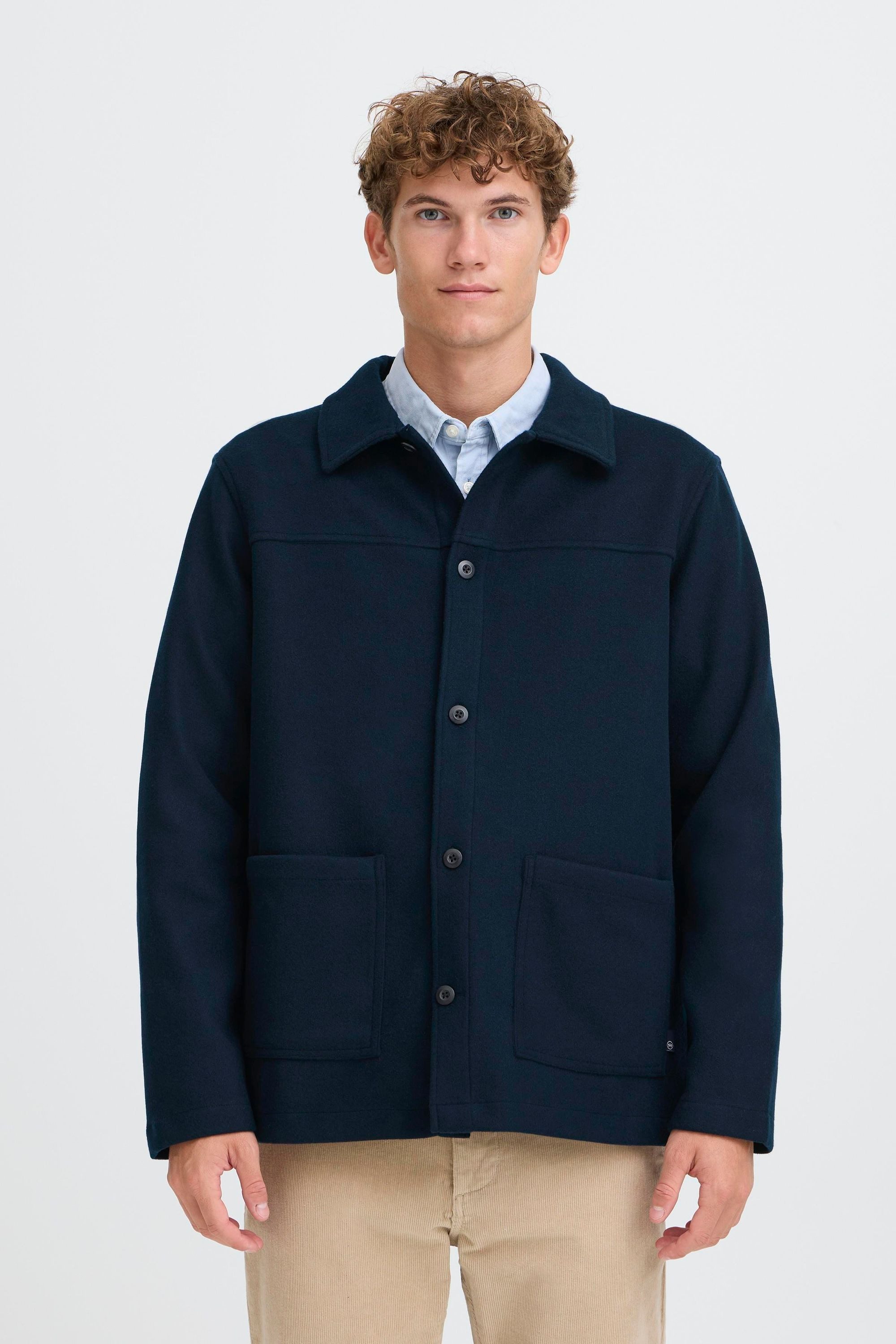 Kronstadt Hemdjacke KSGeorgio Zeitlose Hemdjacke mit klassischem Umlegekragen