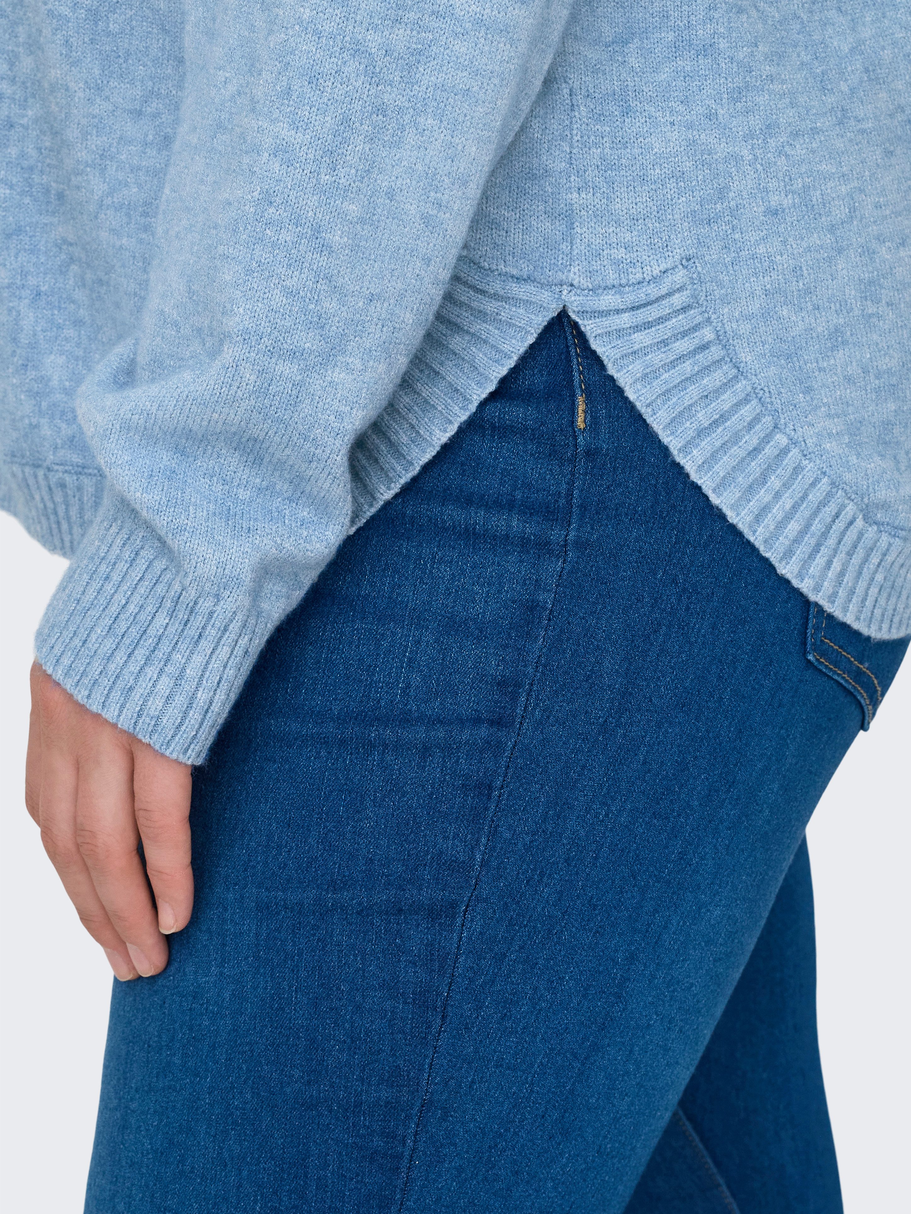 ONLY CARMAKOMA V-Ausschnitt-Pullover CARMARGARETA LS PULLOVER KNT NOOS Viskosemischung, regular fit