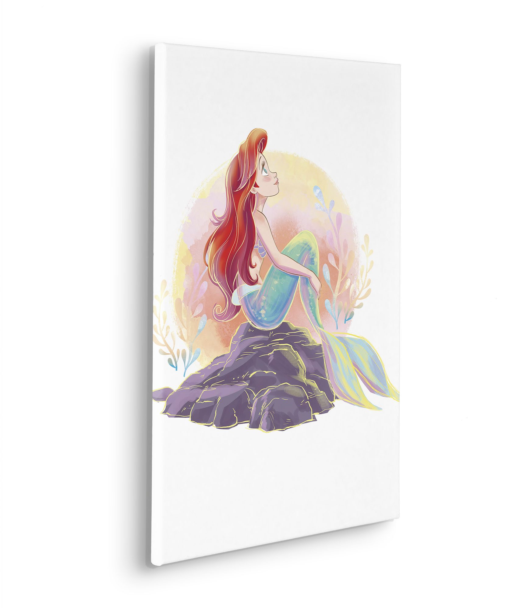 Komar Leinwandbild Disney Ariel Sunrise, Disney (1 St), 40 x 60 cm (Breite x Höhe) - Kinderzimmer, Dekoration