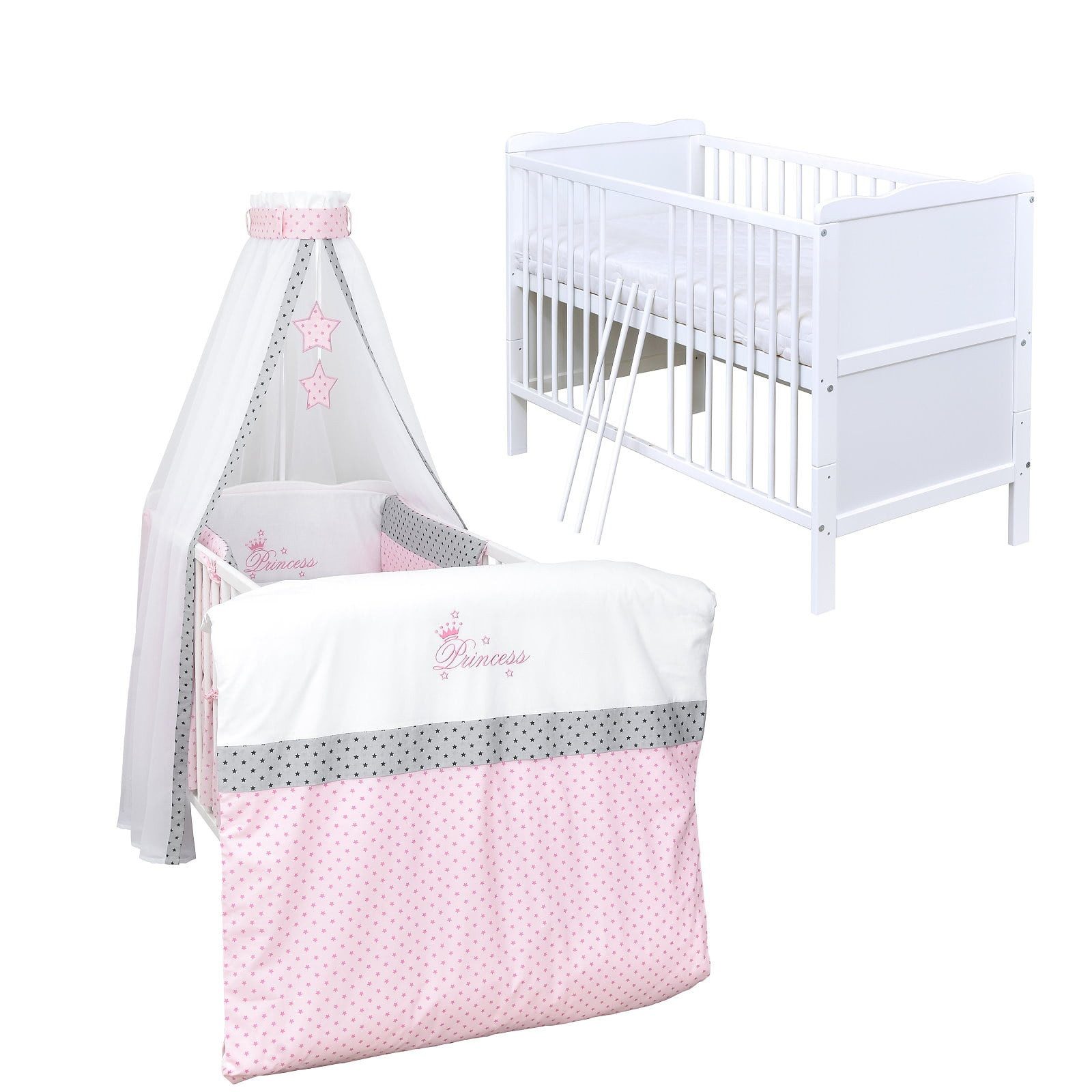 Baby-Delux Komplettbett Babybett Jack Komplettset, 10-tlg., günstig online kaufen