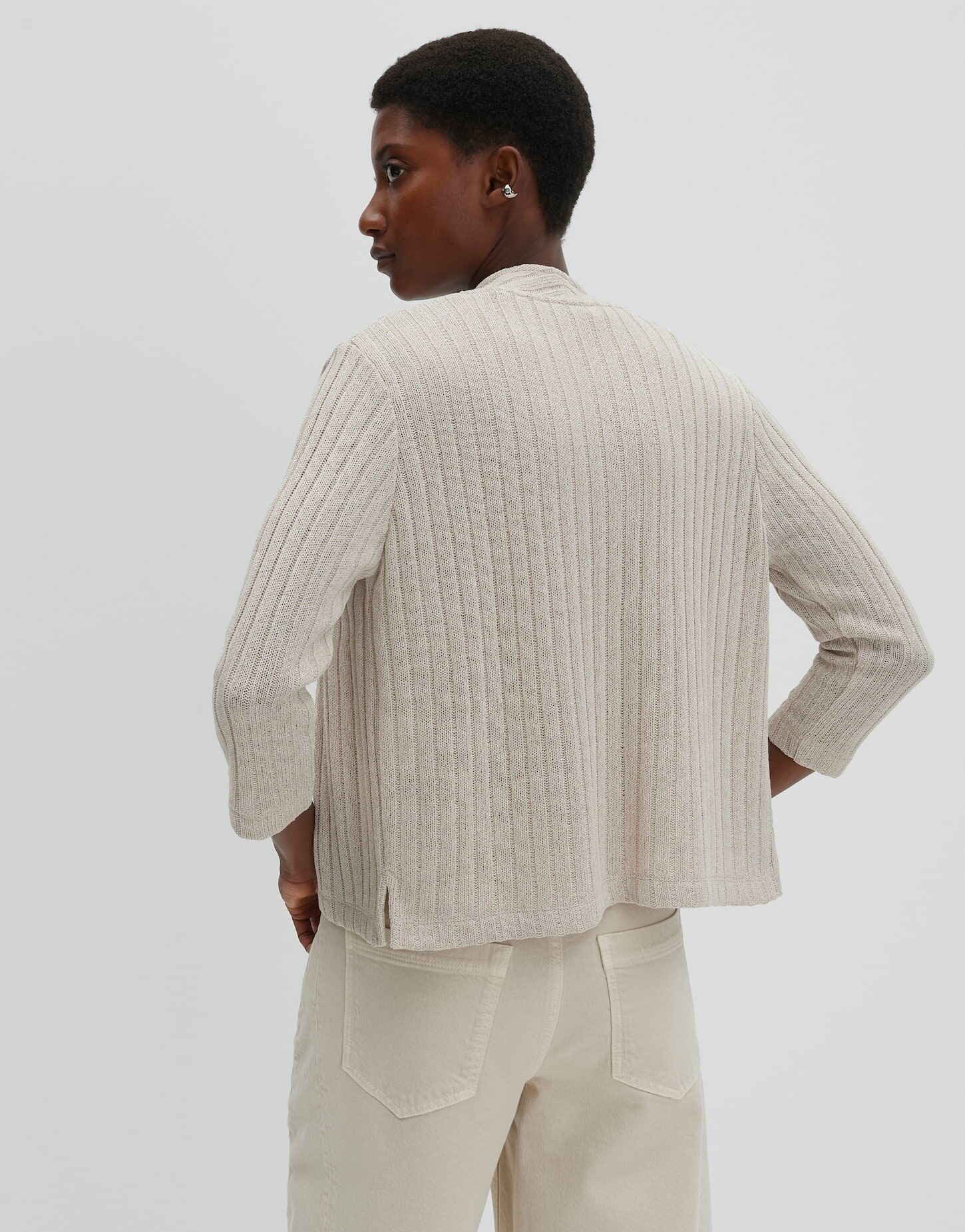 someday Sweatjacke Ucora ease mit offener Front Offene Front und 3/4 Arm für leichte Layerings