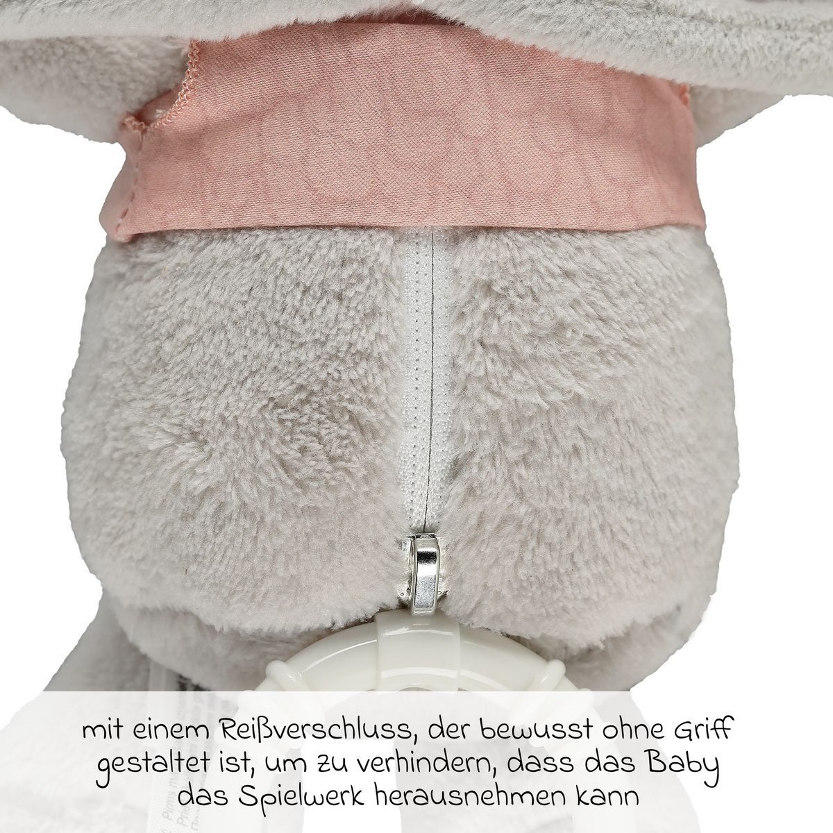 kindsgard Spieluhr Slumma - Esel - Rosa, Baby Spieluhr Einschlafhilfe – Bild 5 von 5