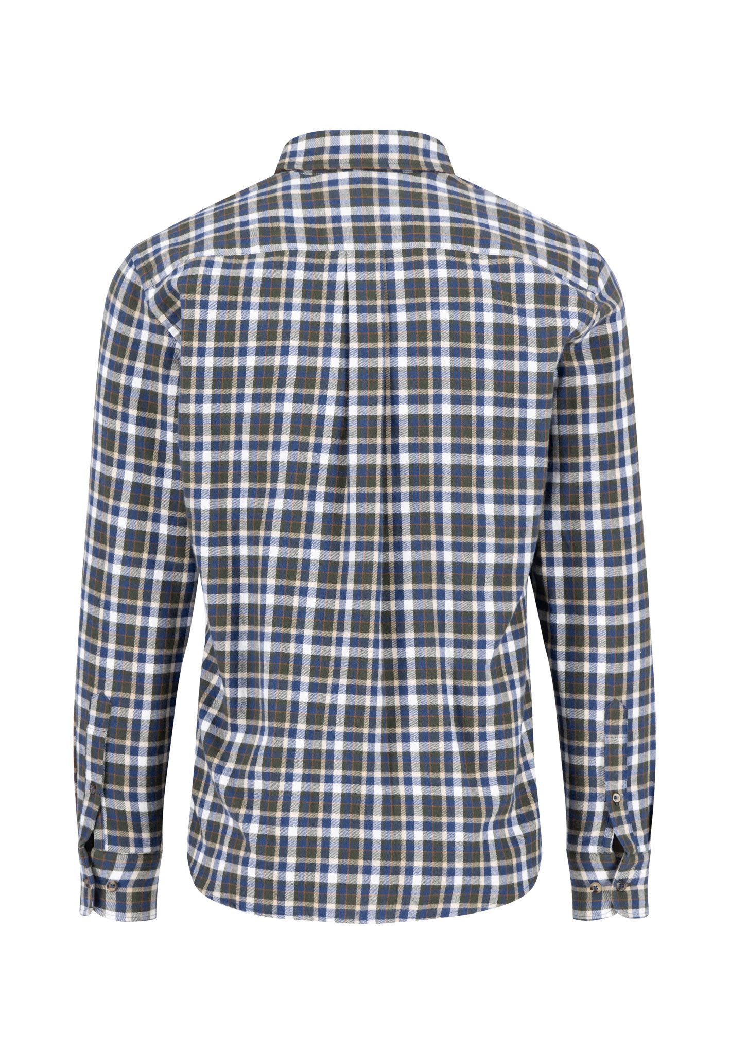 FYNCH-HATTON Karohemd mit Bursttasche und Logo-Stickerei