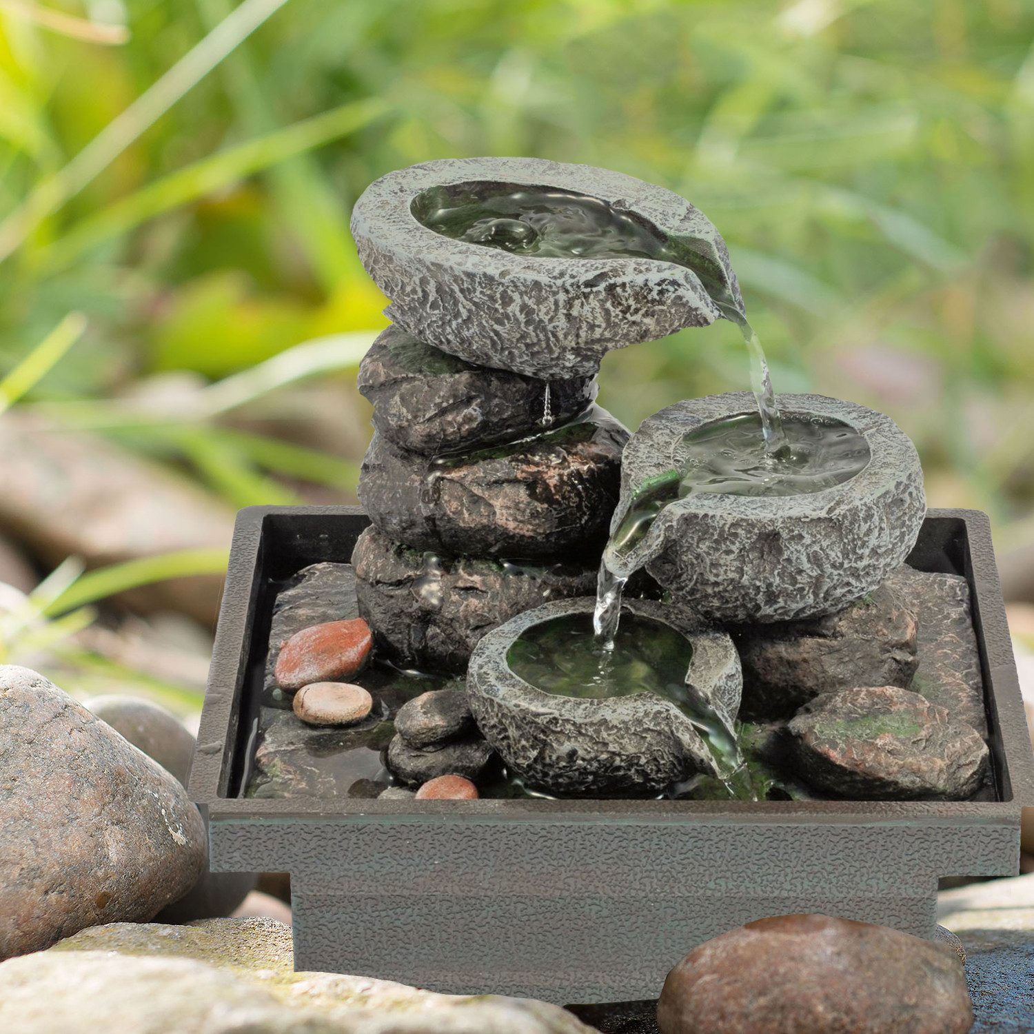 pajoma® Zimmerbrunnen Floating Stones aus Polyresin, Höhe 20 cm günstig online kaufen