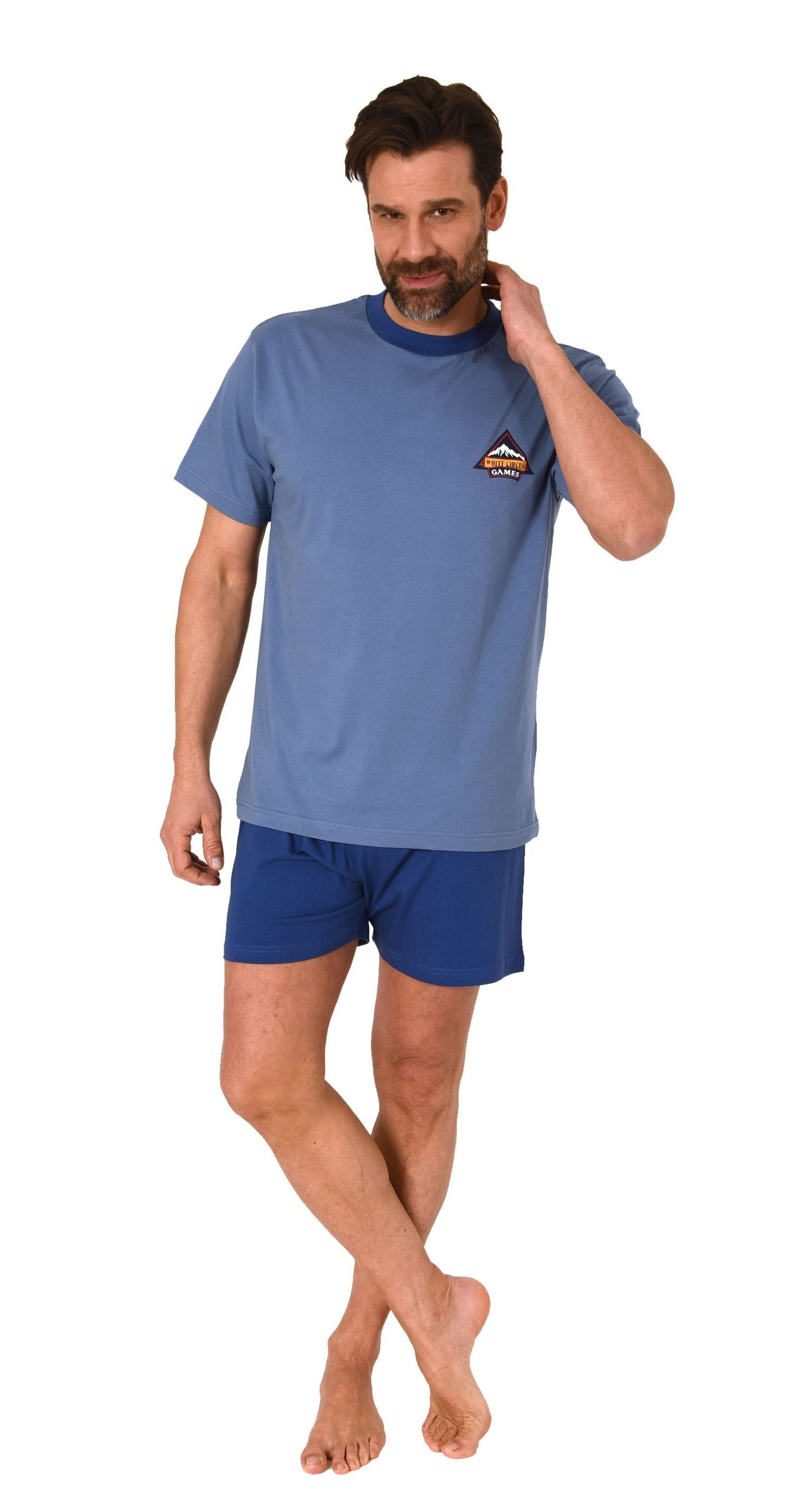 Normann Pyjama Normann Herren Schlafanzug kurzarm günstig online kaufen