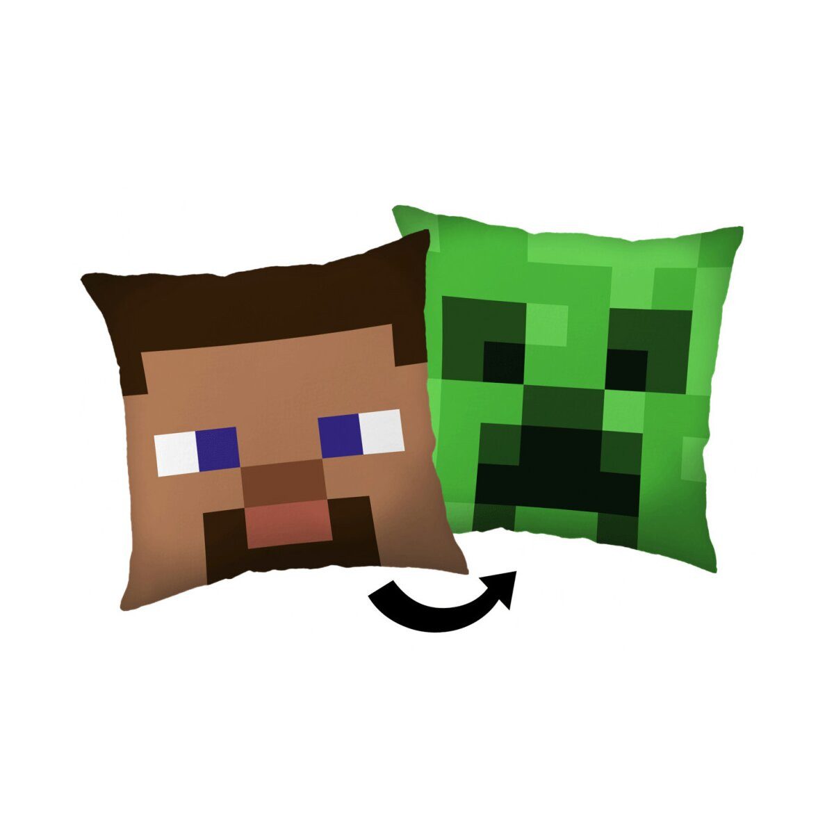 Minecraft Dekokissen Minecraft Kissen 40×40cm Steve & Creeper Deko Gamer Ki günstig online kaufen