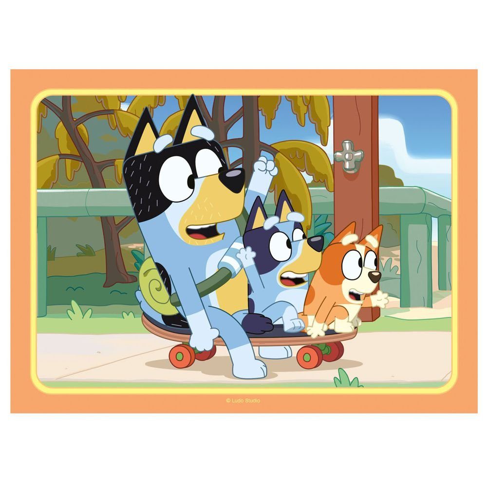 Ravensburger Puzzle 4 in 1 Kinder Puzzle Box Ravensburger Bluey 12, 16, 20, 24 Teile, 24 Puzzleteile