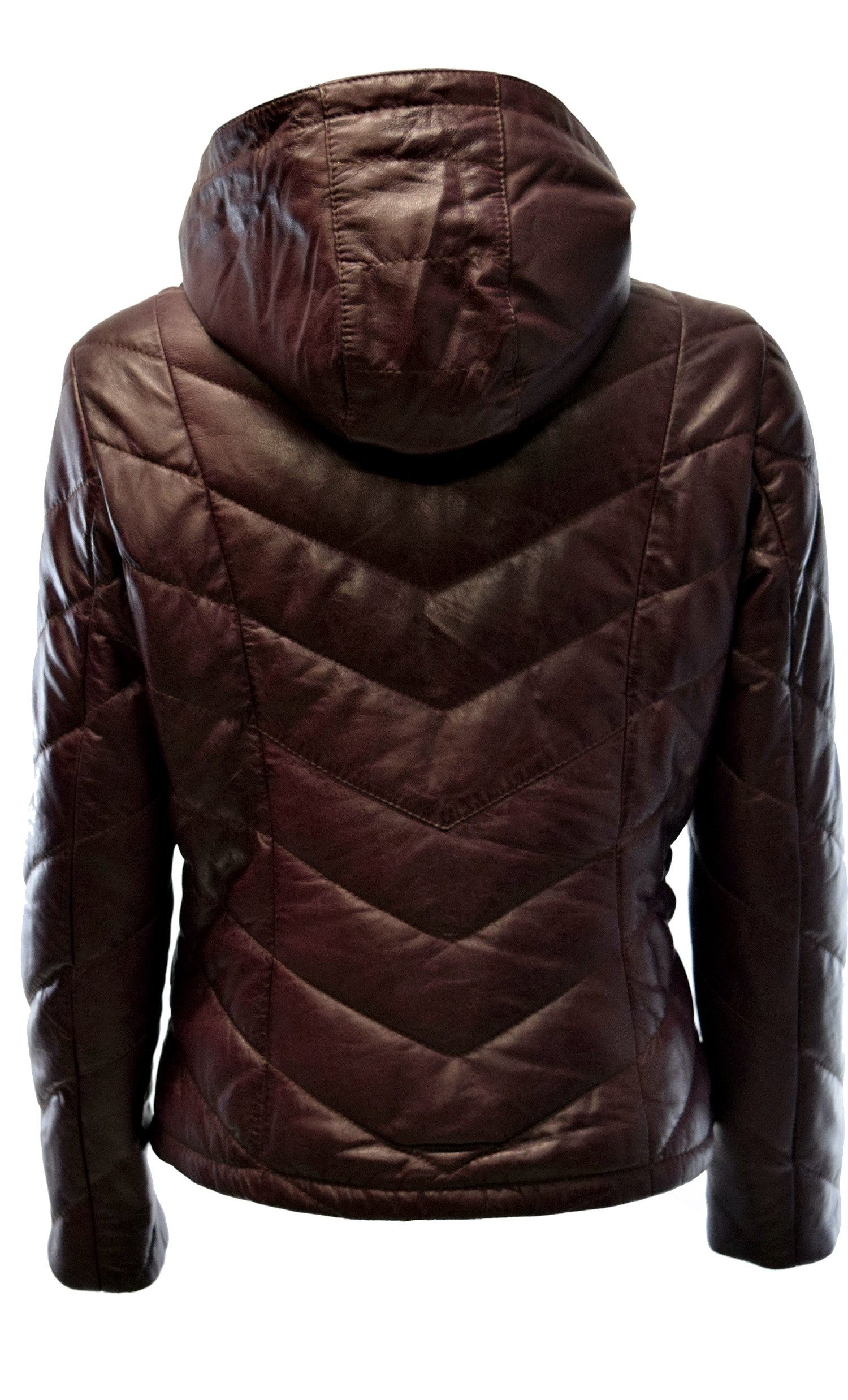 Zimmert Leather Lederjacke Mariella Stepp-Lederjacke aus weichem Leder mit Kapuze