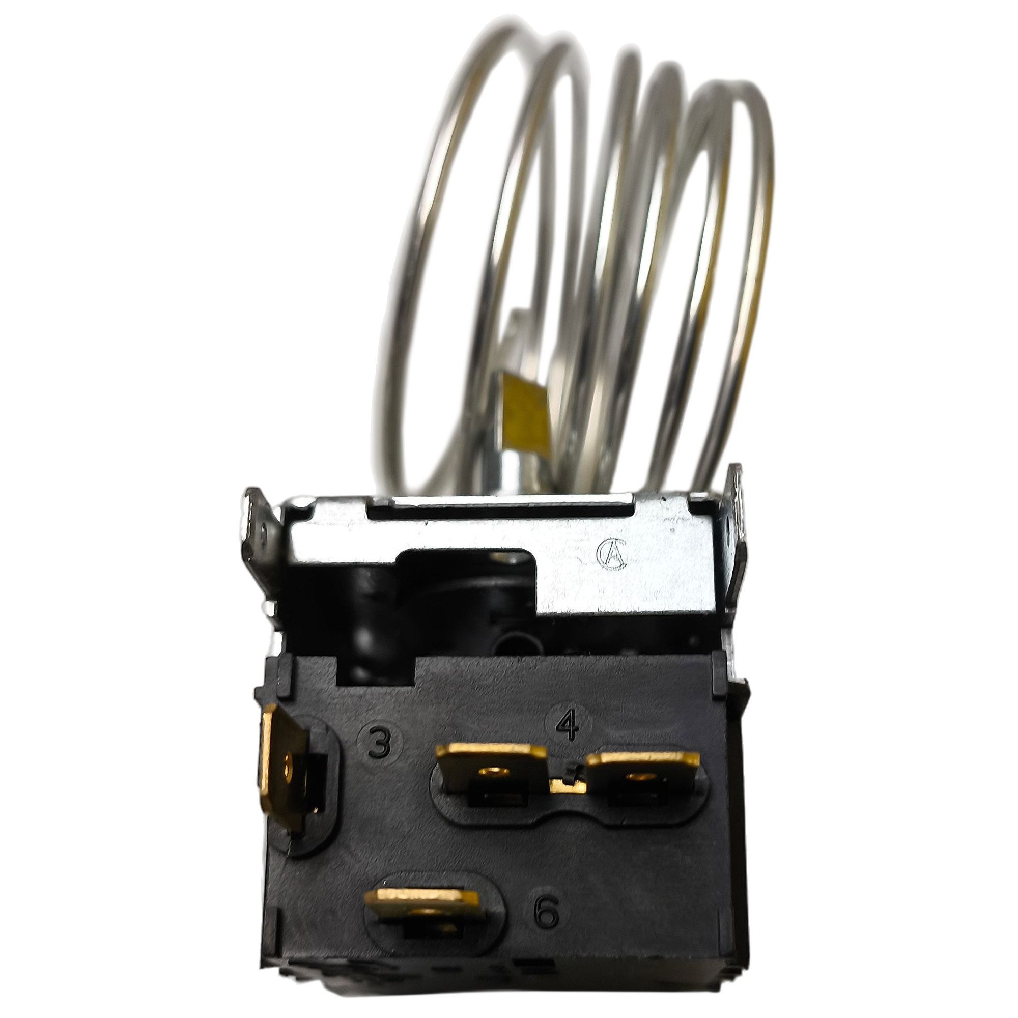 VIOKS Thermodetektor Thermostat Ersatz für Danfoss 077B3641 900mm Kapillarrohr 4x6,3mm AMP, für Kühlschrank Gefrierschrank