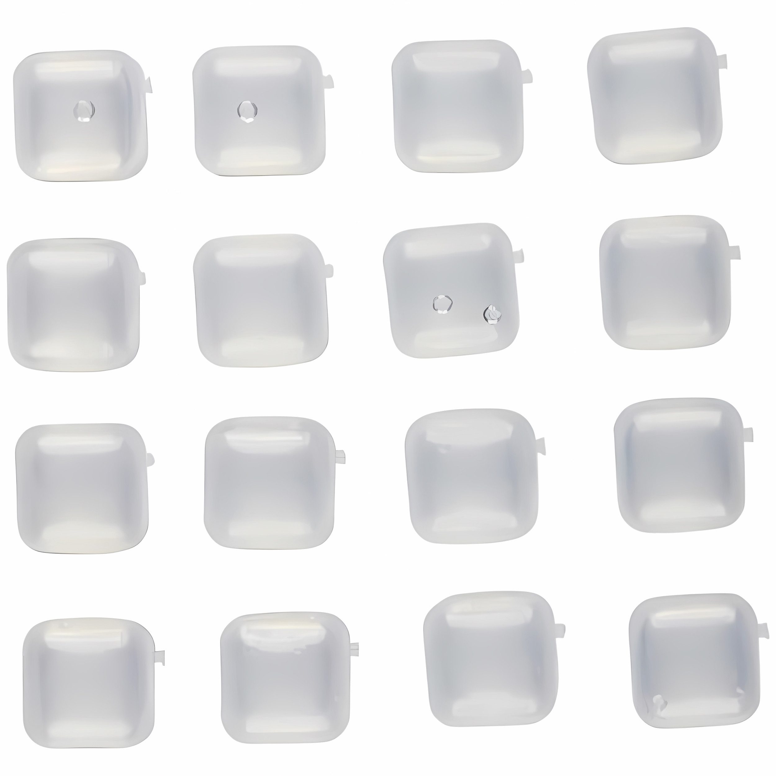 Eiswürfel-Steine 16x EISWÜRFEL Set Kunststoff wiederverwendbar 68 (Transparent)