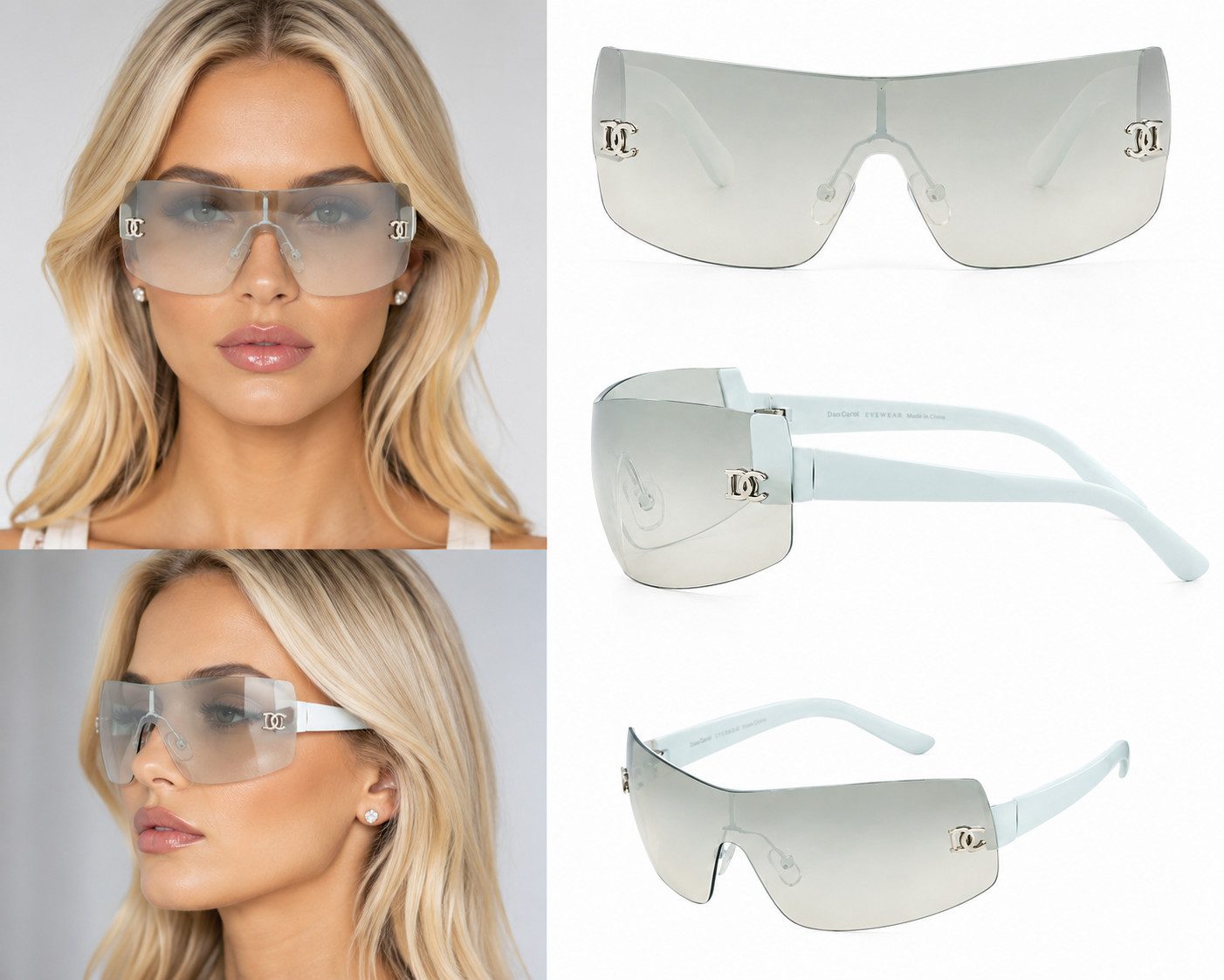 DanCarol Sonnenbrille DC-202- für Damen, zeitlos schönes Design