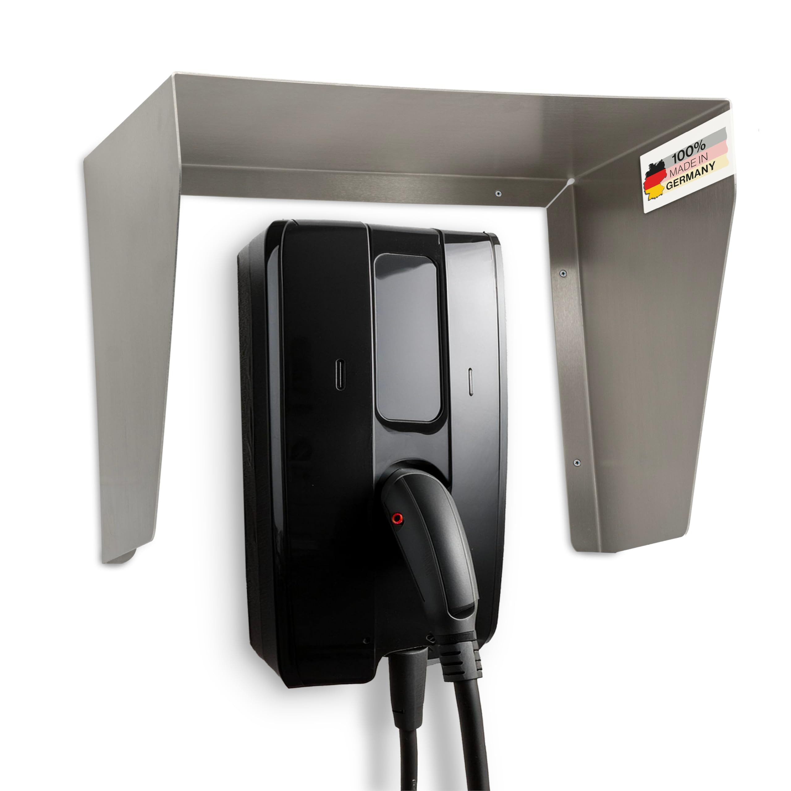 Feuerfest 123 GmbH Blende Schutzdach für Wallbox, Zubehör für Elektro-Auto-Ladegeräte, Überdachung zum Schutz vor Regen und Umwelteinflüssen