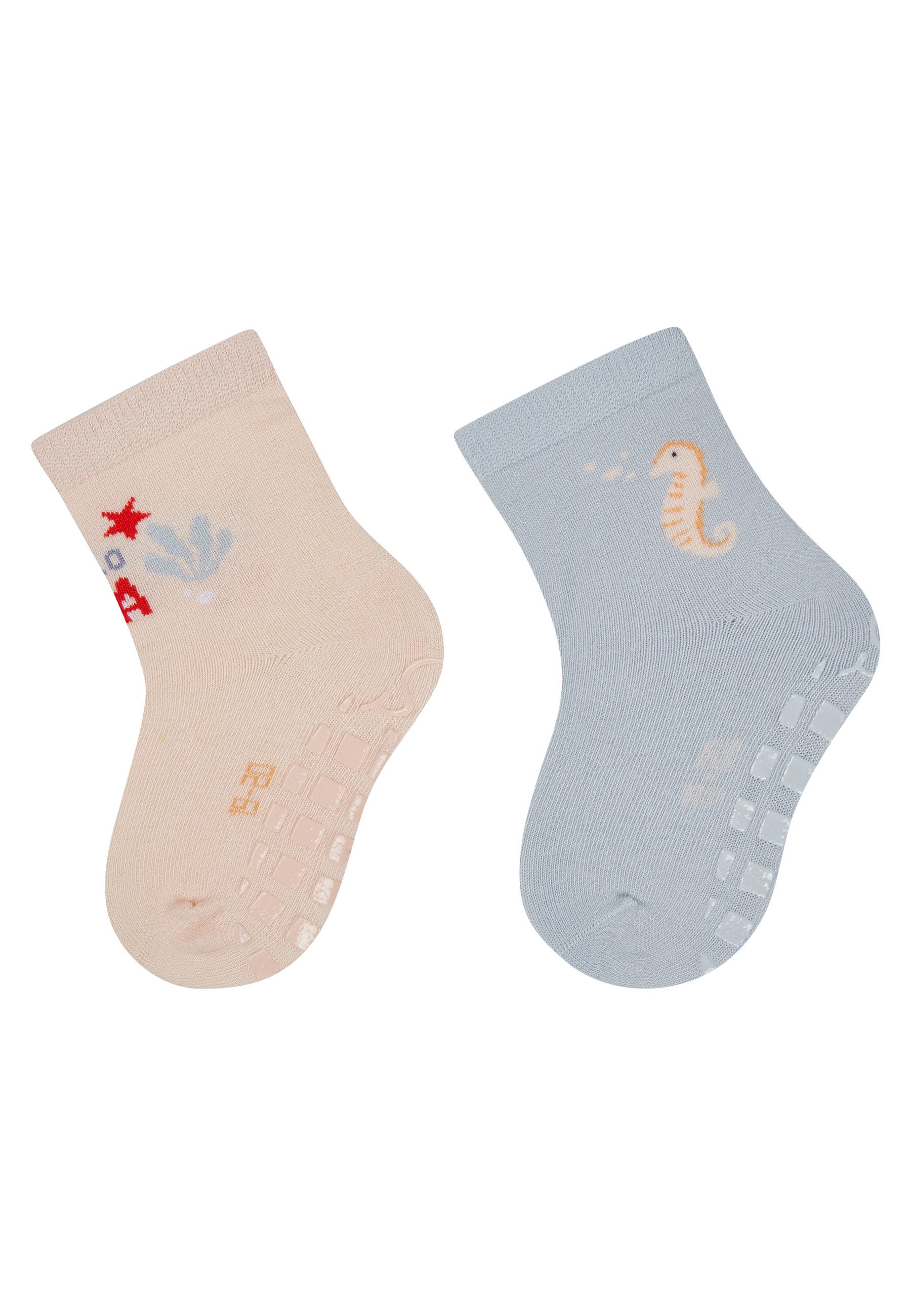 Sterntaler® ABS-Socken ABS Socken 2er-Pack Hello Sea (2-Paar, 2er-Pack) ABS Socken 2er-Pack, rutschfest, weich & atmungsaktiv