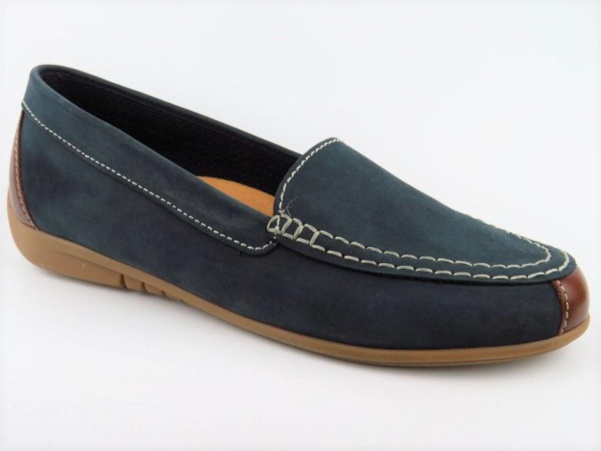 Gabor Moccasin nightblue/coca Slipper