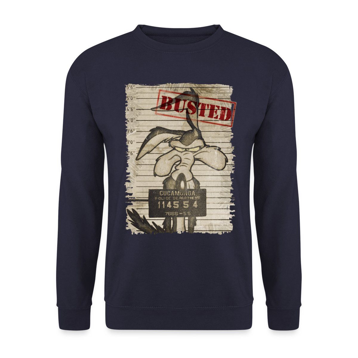 Sweatshirt Looney Tunes Wile E. Coyote Busted Unisex Pullover