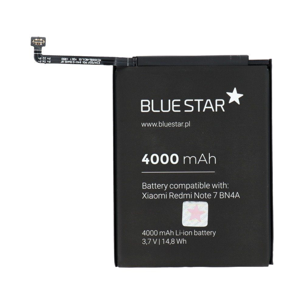 BlueStar Akku Ersatz kompatibel mit Xiaomi Redmi Note 7 (BN4A) 4000mAh Li-lon Austausch Batterie Accu Smartphone-Akku