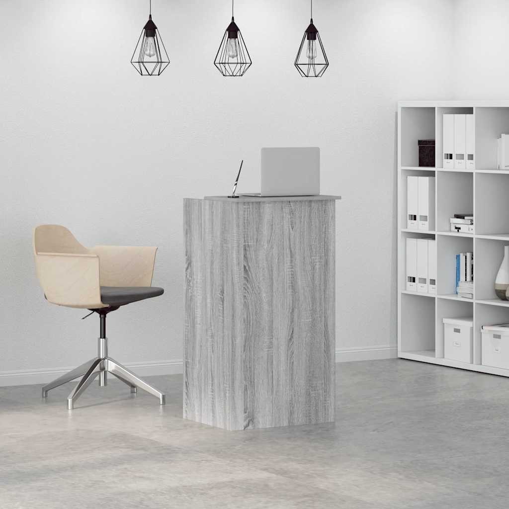 vidaXL Schreibtisch Empfangstheke Grau Sonoma 55x50x103,5 günstig online kaufen
