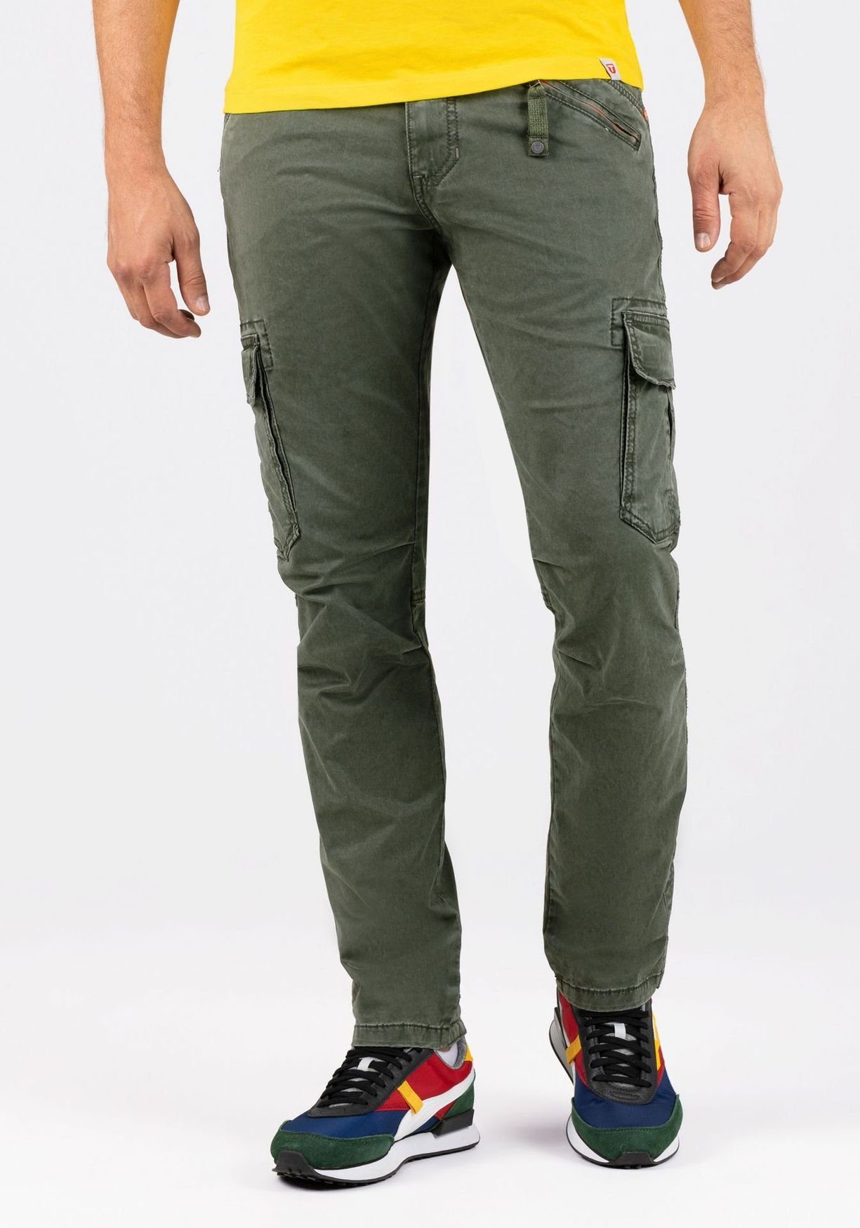 TIMEZONE Cargohose Cargo Denim Hose Regular Fit Stretch Jeans Regular BenTZ 5180 in Olive