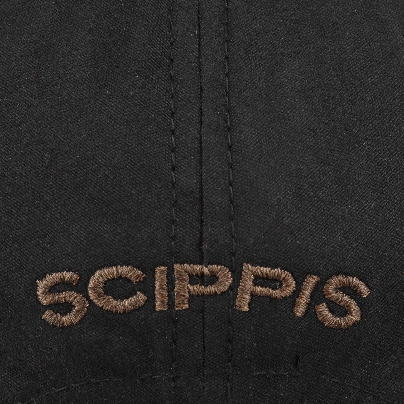 Scippis Baseball Cap (1-St) schwarz Schirm Basecap mit