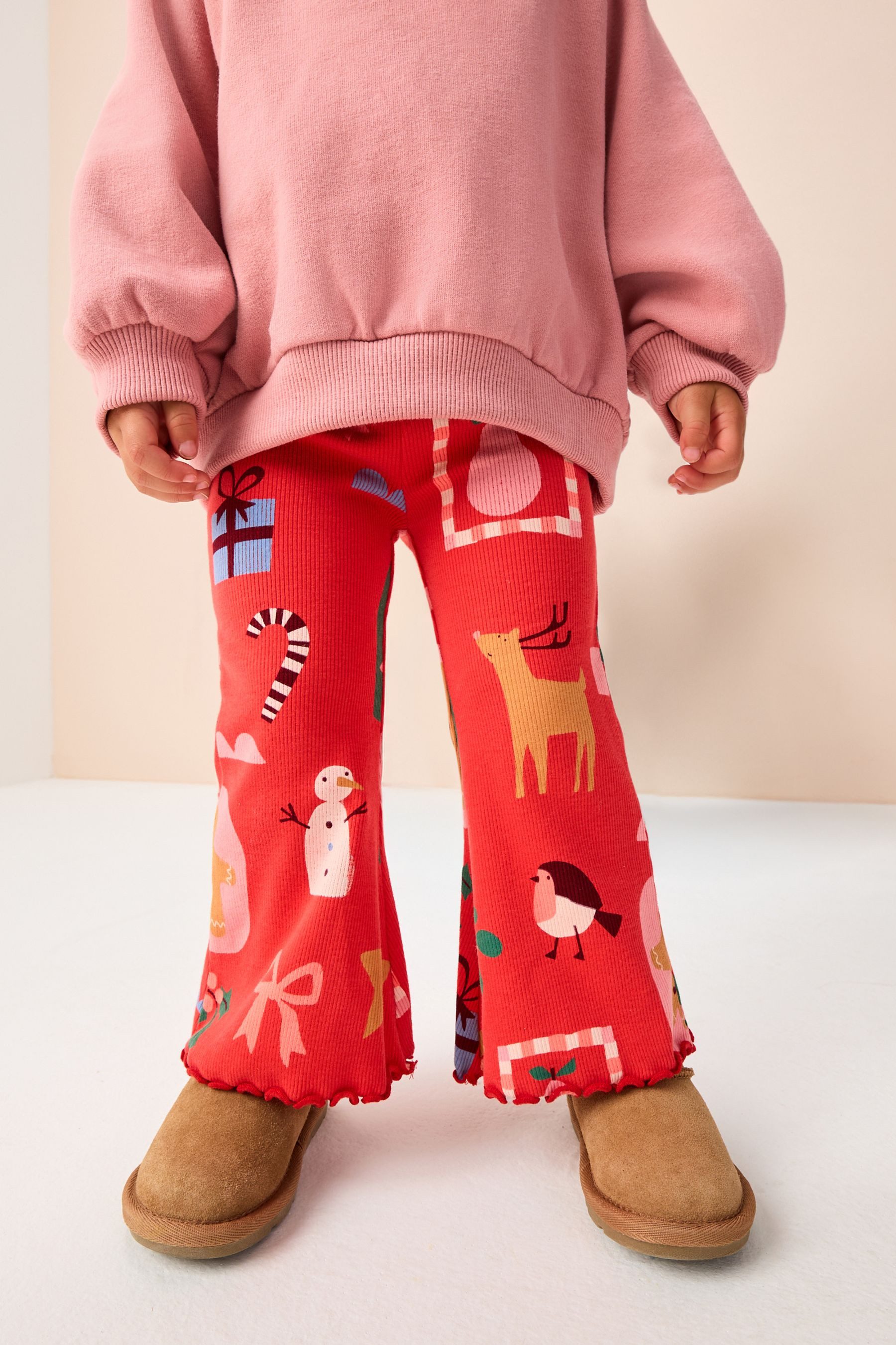 Next Leggings Gerippte Leggings mit Schlag günstig online kaufen