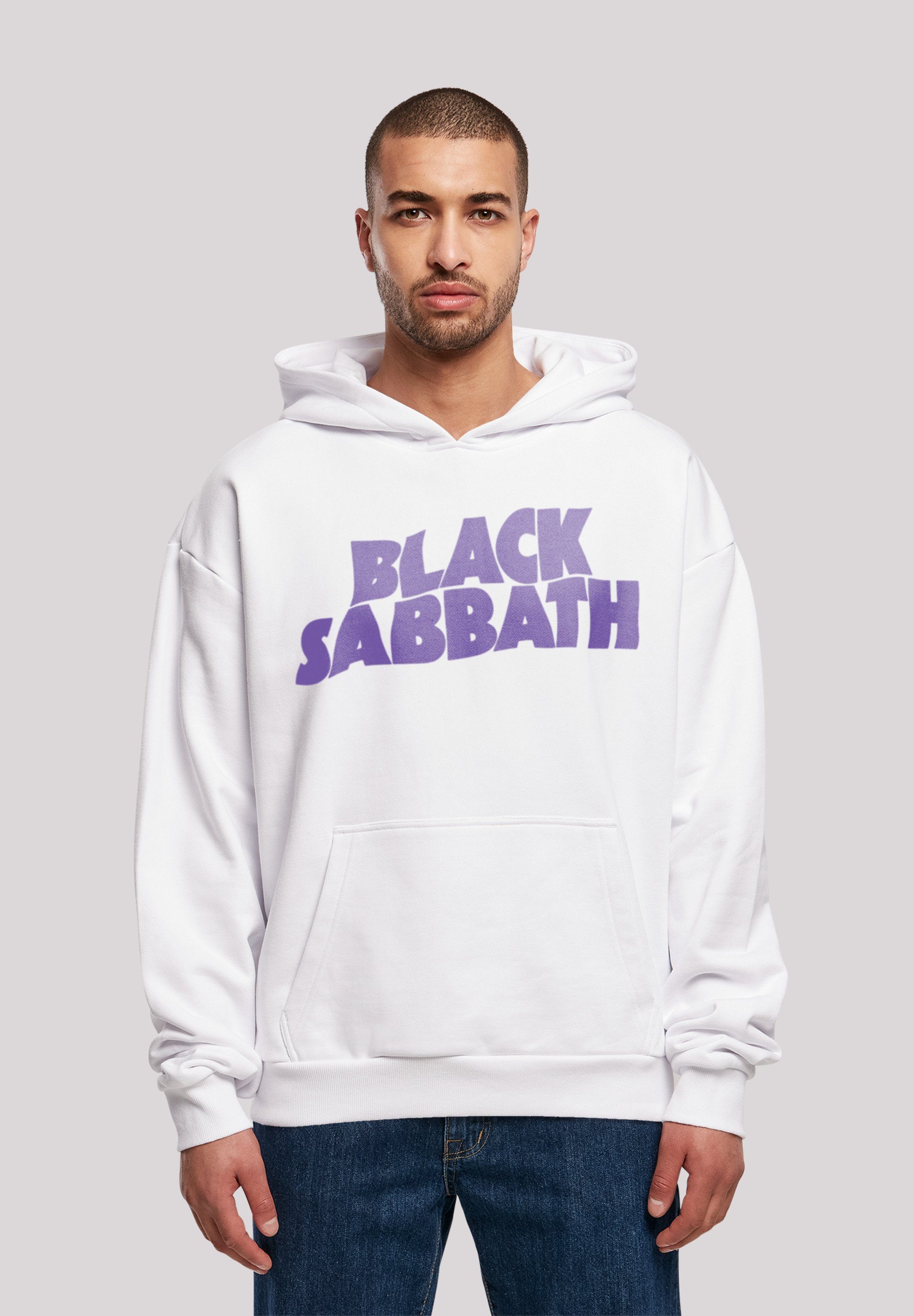 F4NT4STIC Kapuzenpullover Print, Offiziell lizenzierter Metal Wavy Heavy Hoodie Black Sabbath Logo Band Black Black Sabbath