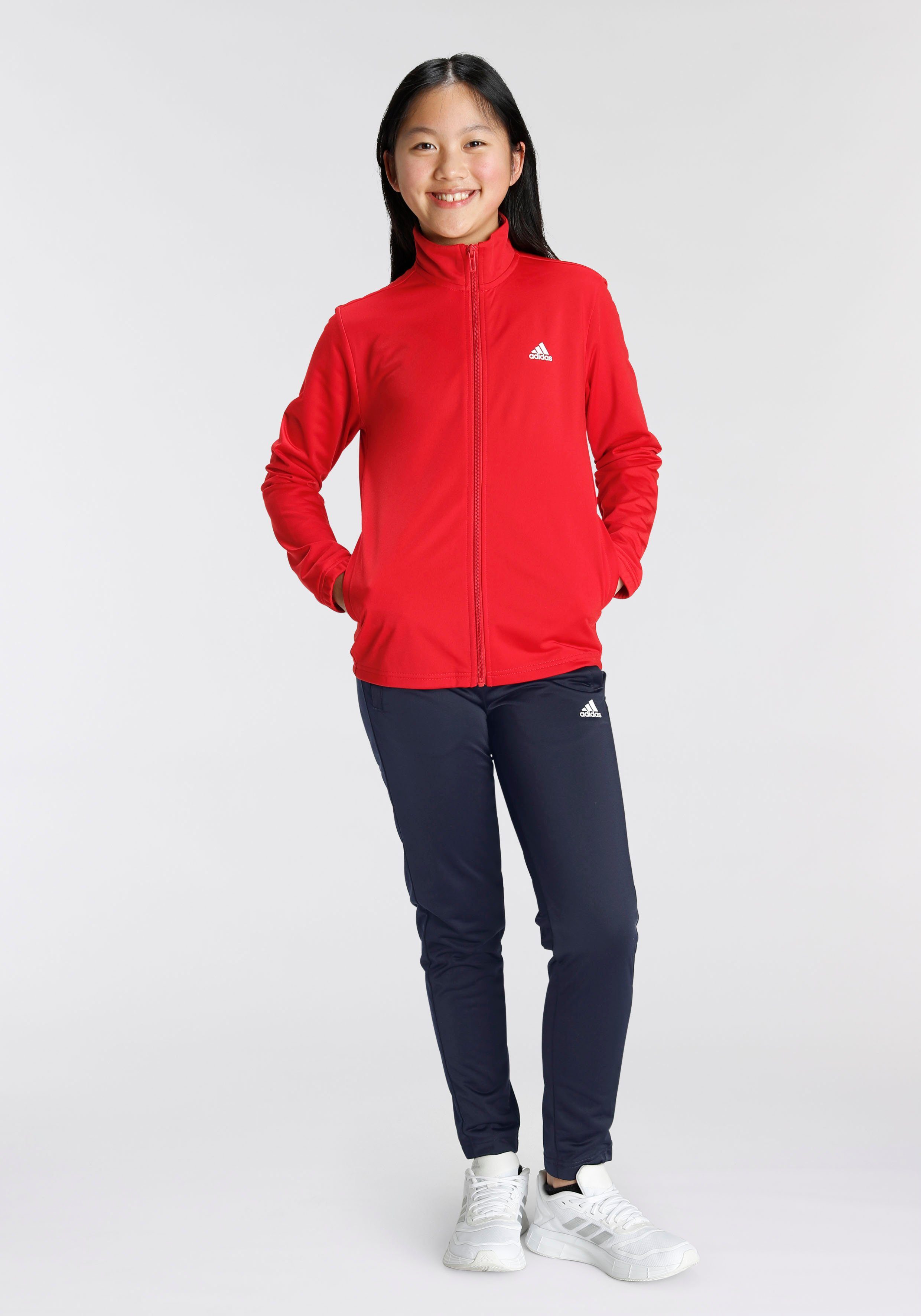 adidas Scarlet Sportswear (2-tlg) White LOGO BIG Trainingsanzug Better ESSENTIALS /
