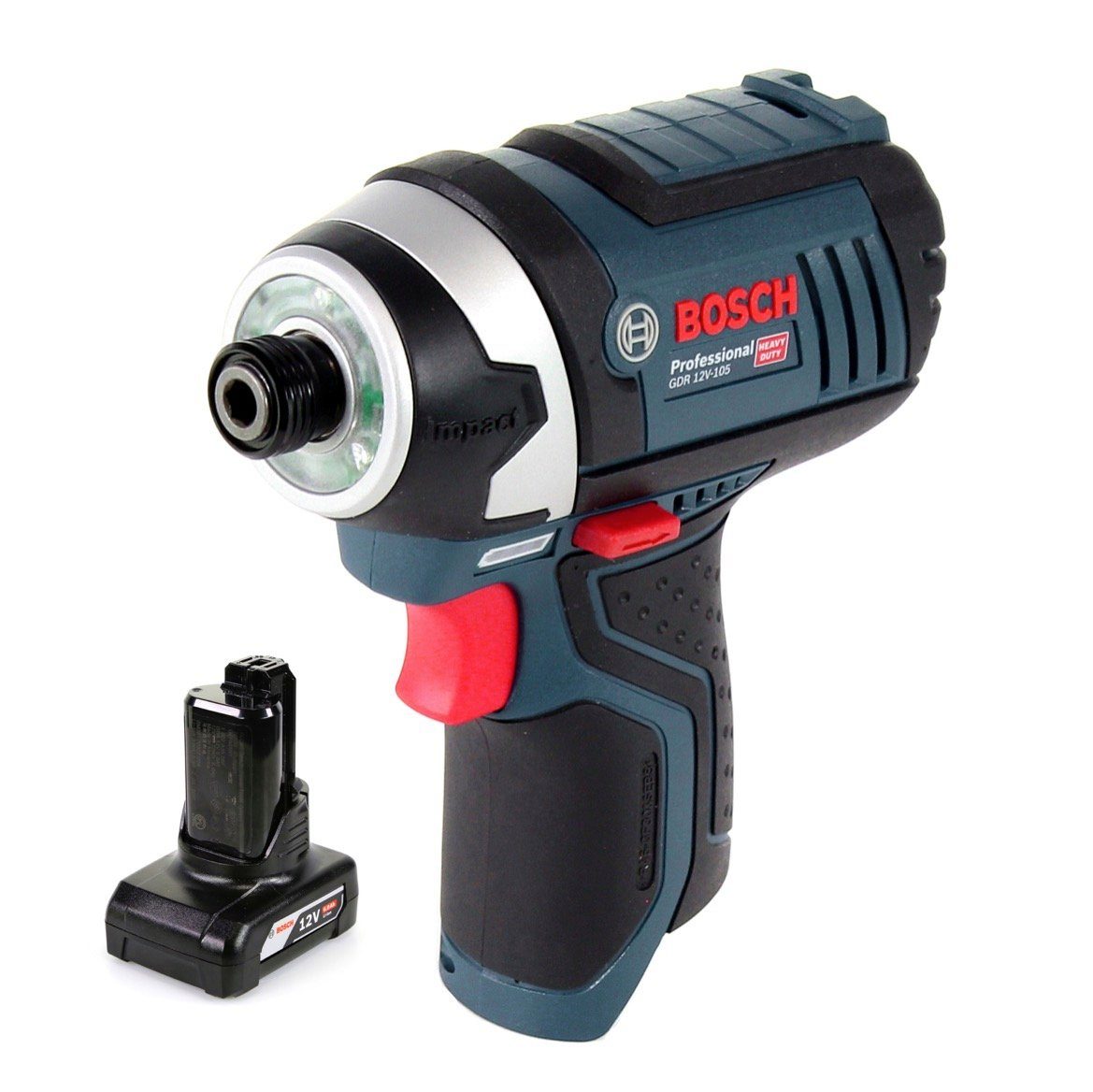 Thumbnail - Bosch Professional Akku-Schlagschrauber GDR 12V-105 Akku Drehschlagschrauber 12V 105Nm + 1x Akku 6,0Ah - ohne