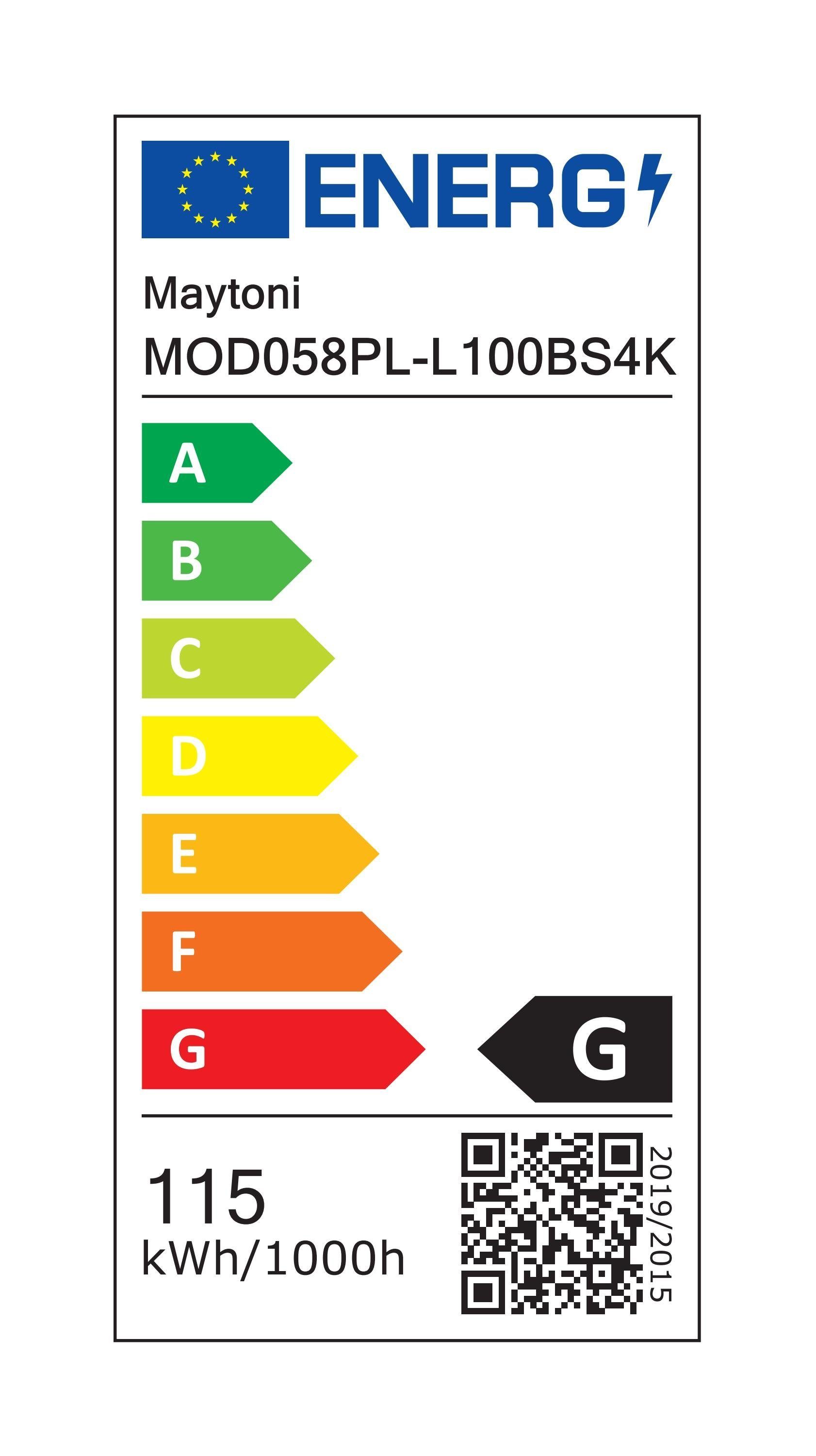 Lampe 80x120x80 Rim Raumobjekt 1 Design fest hochwertige dekoratives LIGHTING integriert, & DECORATIVE cm, Pendelleuchte LED MAYTONI