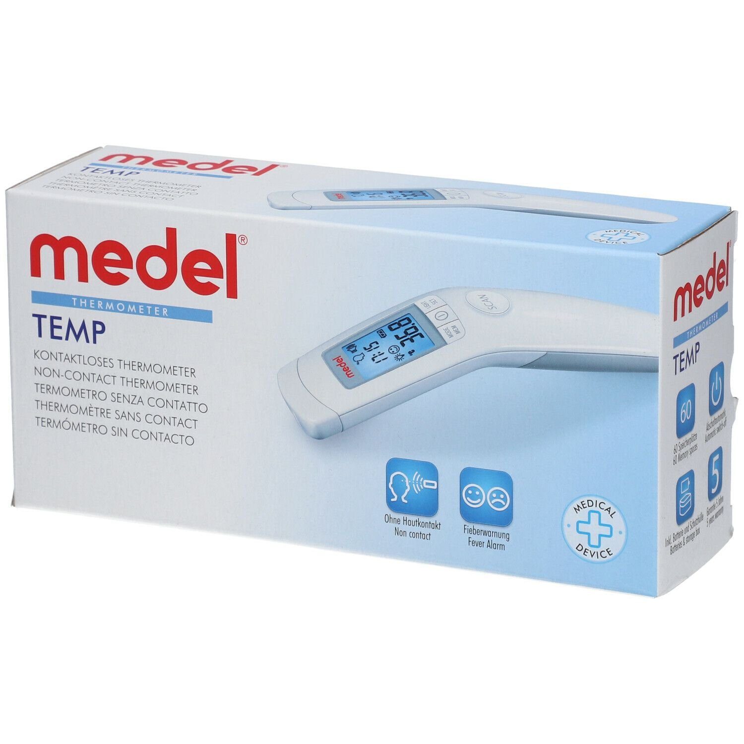 BEURER Infrarot-Thermometer Medel Temp kontaktloses Thermometer, Infrarot, °C/°F umschaltbar