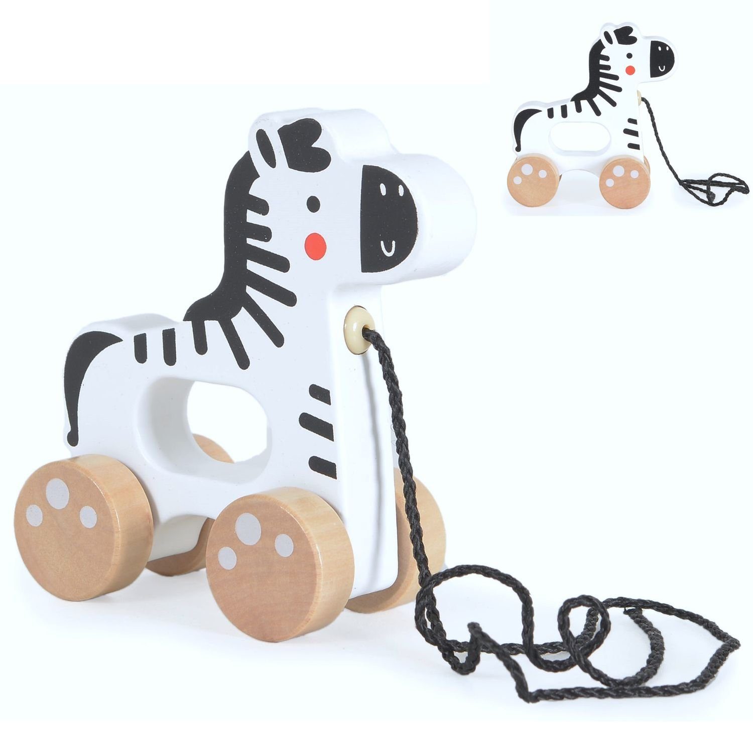 Tooky Toy Nachziehspielzeug Nachziehspielzeug Holztier, mit günstig online kaufen